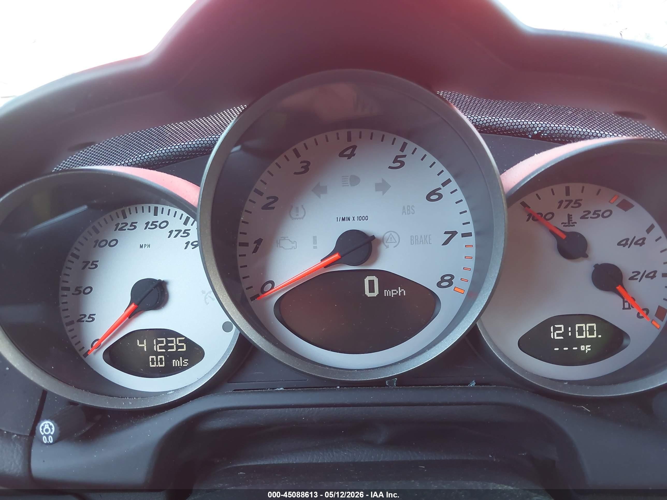 2006 Porsche Cayman S   Red vin: WP0AB29816U781227