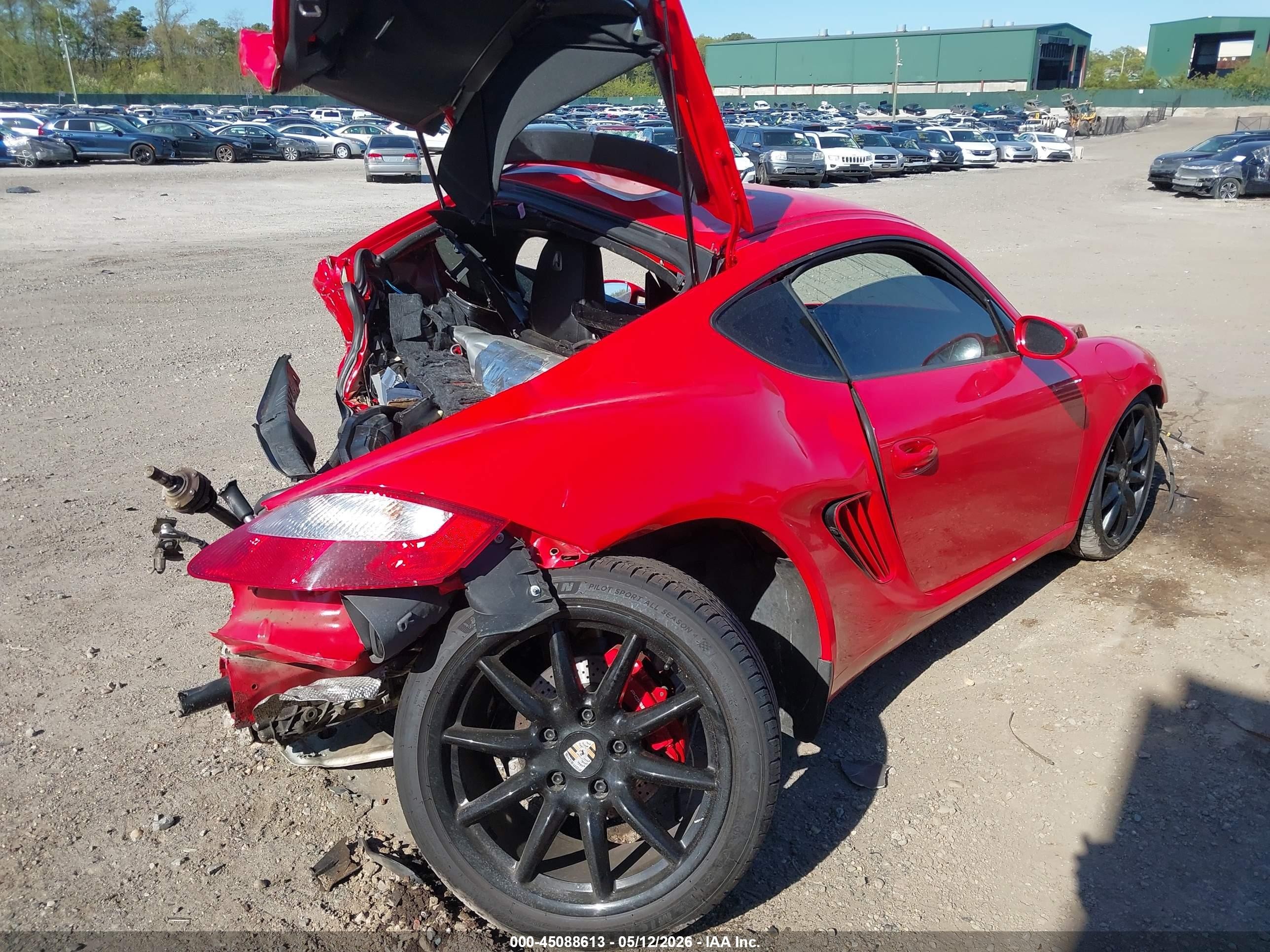 2006 Porsche Cayman S   Red vin: WP0AB29816U781227