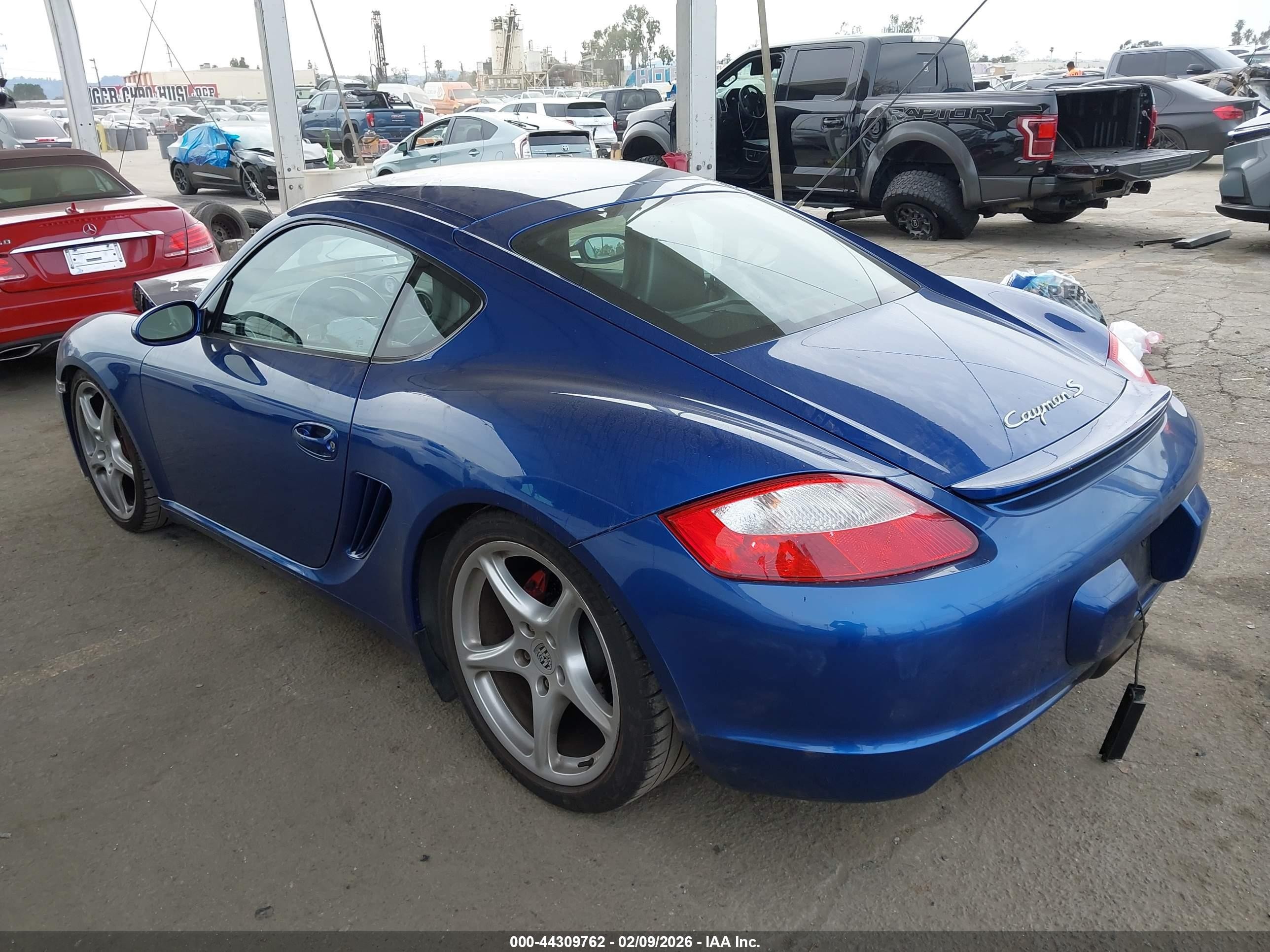 2006 Porsche Cayman S   Blue vin: WP0AB29816U784760