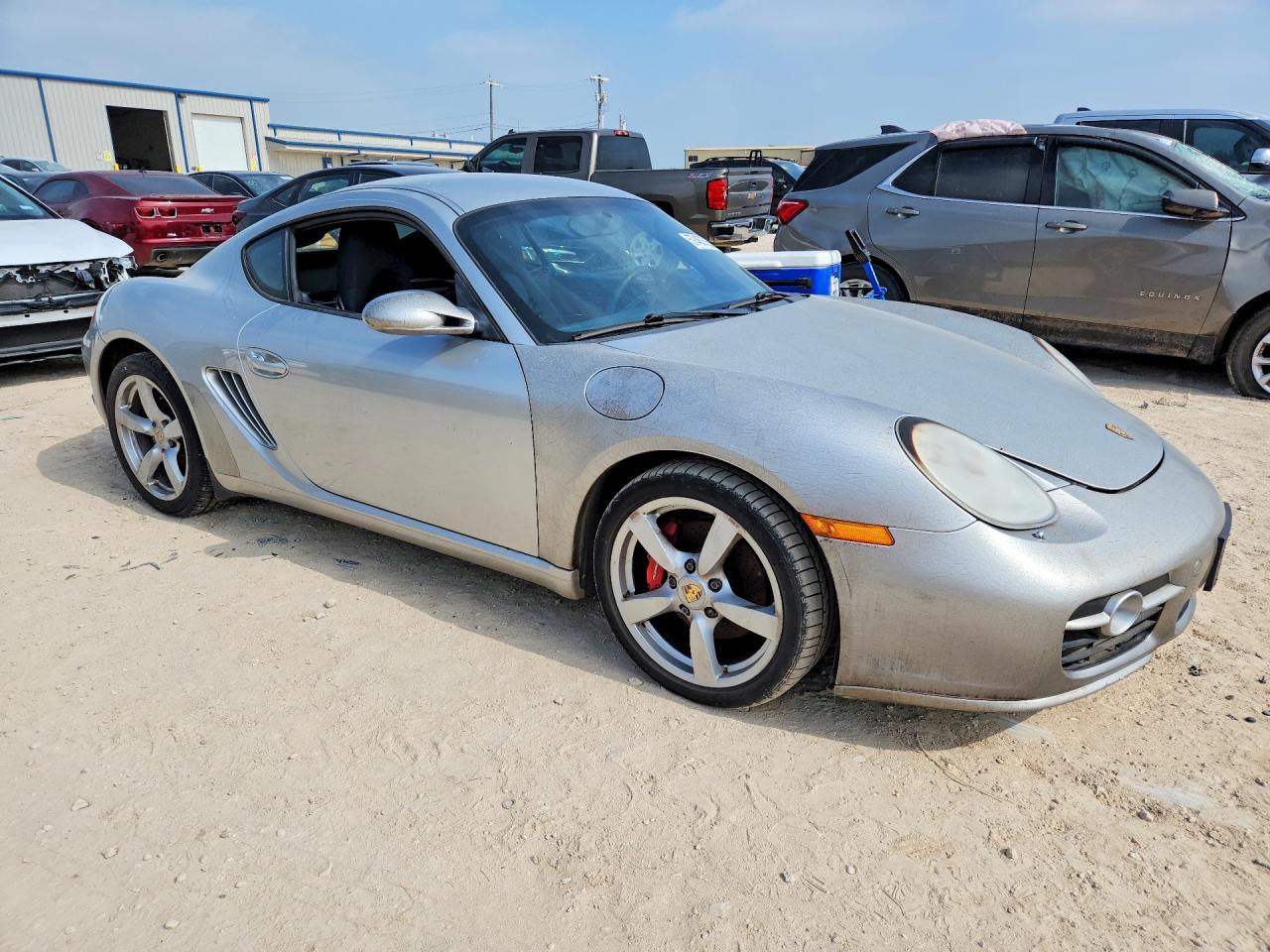 2006 Porsche Cayman S Silver vin: WP0AB29816U785391