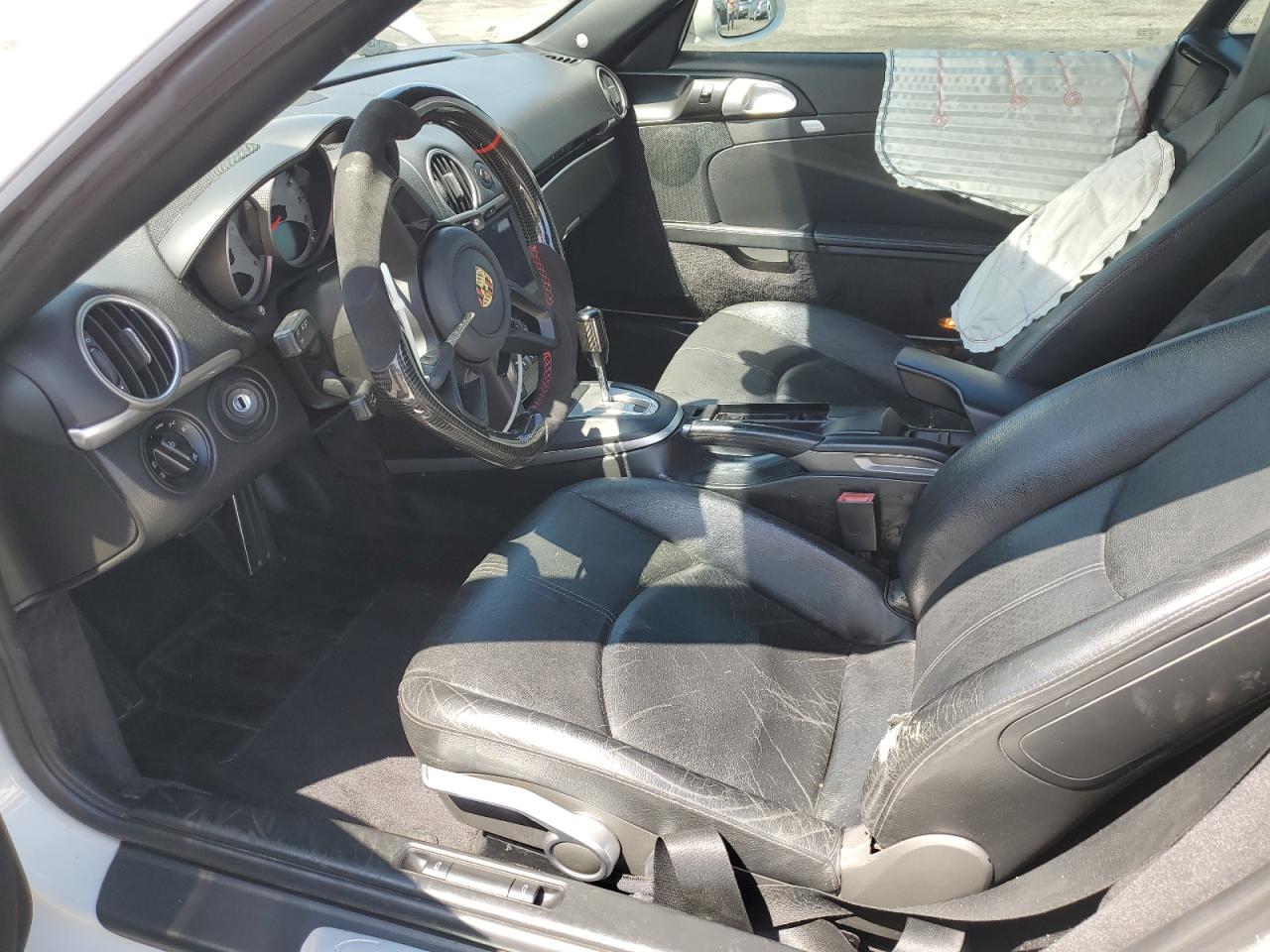 2007 Porsche Cayman S White vin: WP0AB29817U782282