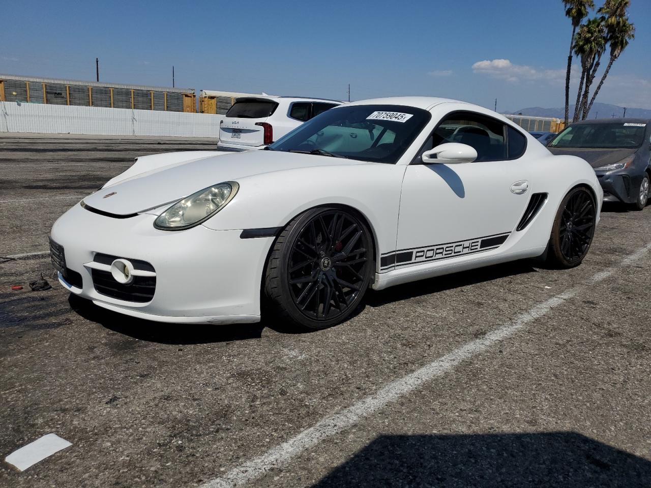 2007 Porsche Cayman S White vin: WP0AB29817U782282