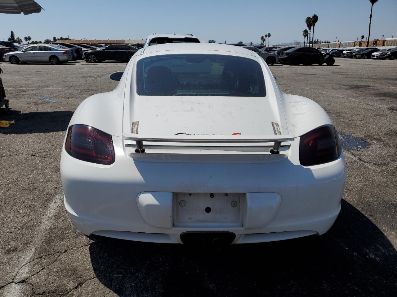 2007 Porsche Cayman S White vin: WP0AB29817U782282