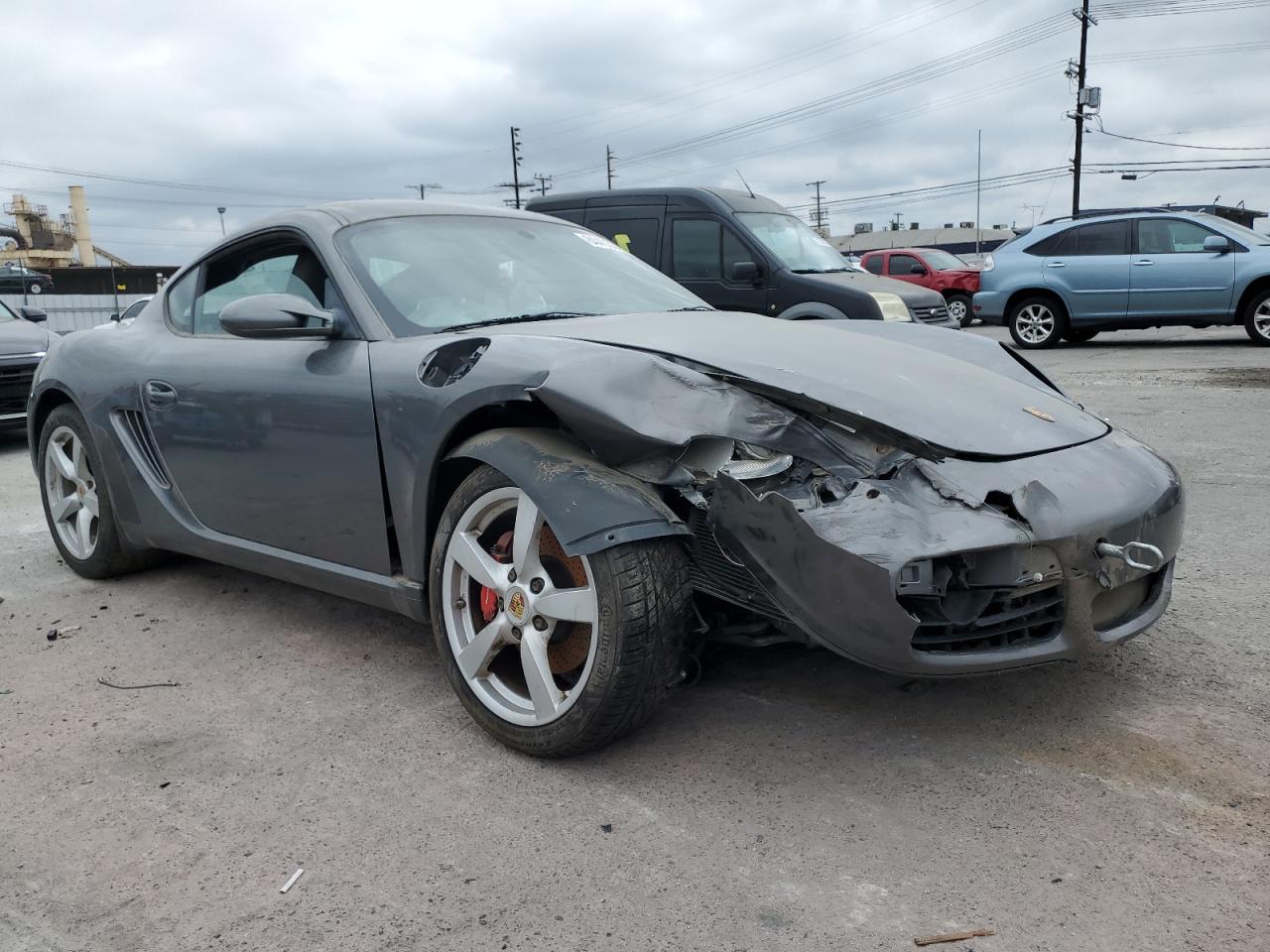 2007 Porsche Cayman S Gray vin: WP0AB29817U783075