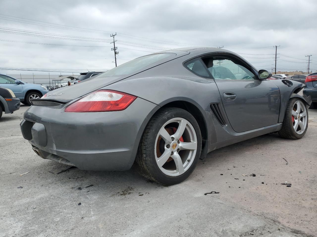 2007 Porsche Cayman S Gray vin: WP0AB29817U783075
