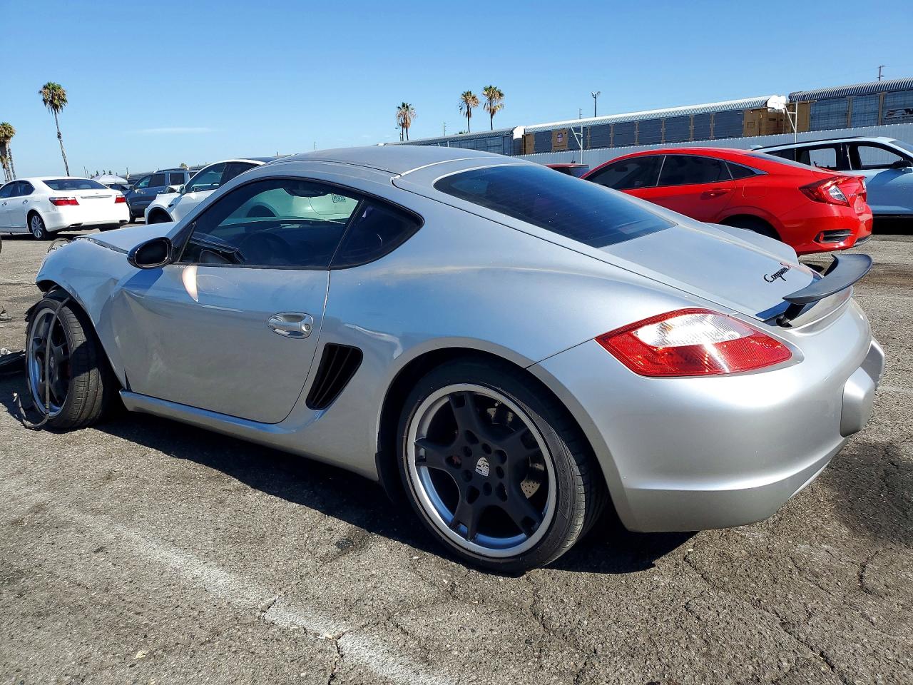 2008 Porsche Cayman S Silver vin: WP0AB29818U782865