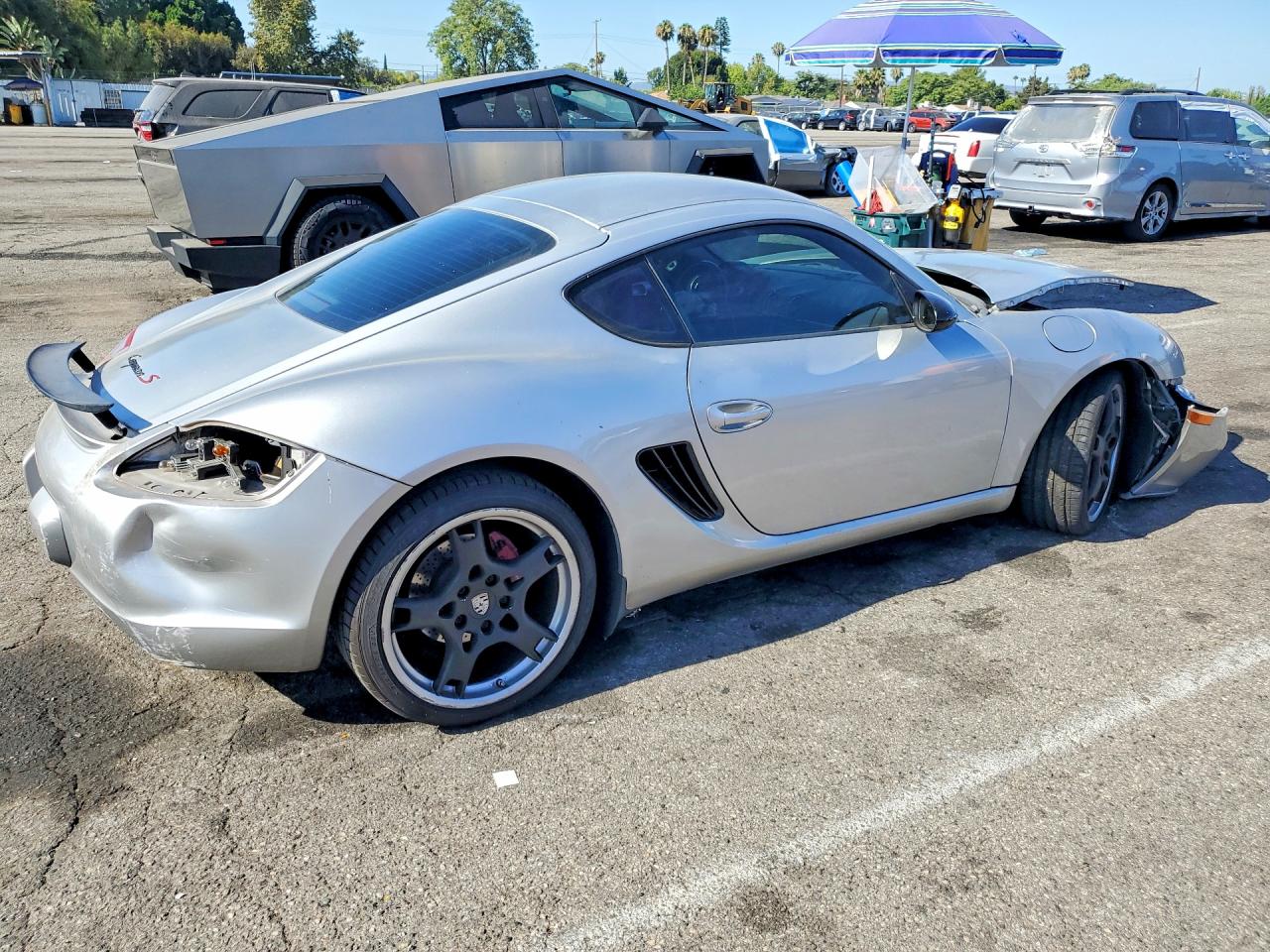 2008 Porsche Cayman S Silver vin: WP0AB29818U782865
