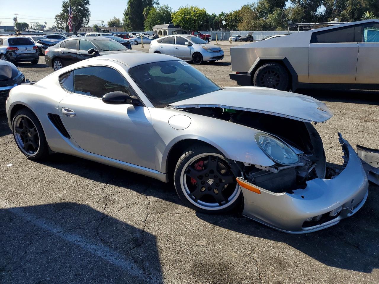 2008 Porsche Cayman S Silver vin: WP0AB29818U782865