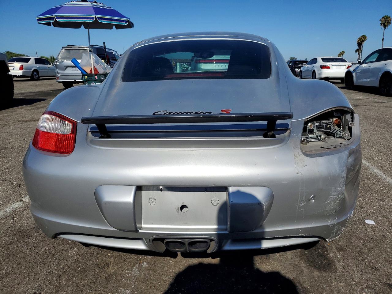 2008 Porsche Cayman S Silver vin: WP0AB29818U782865