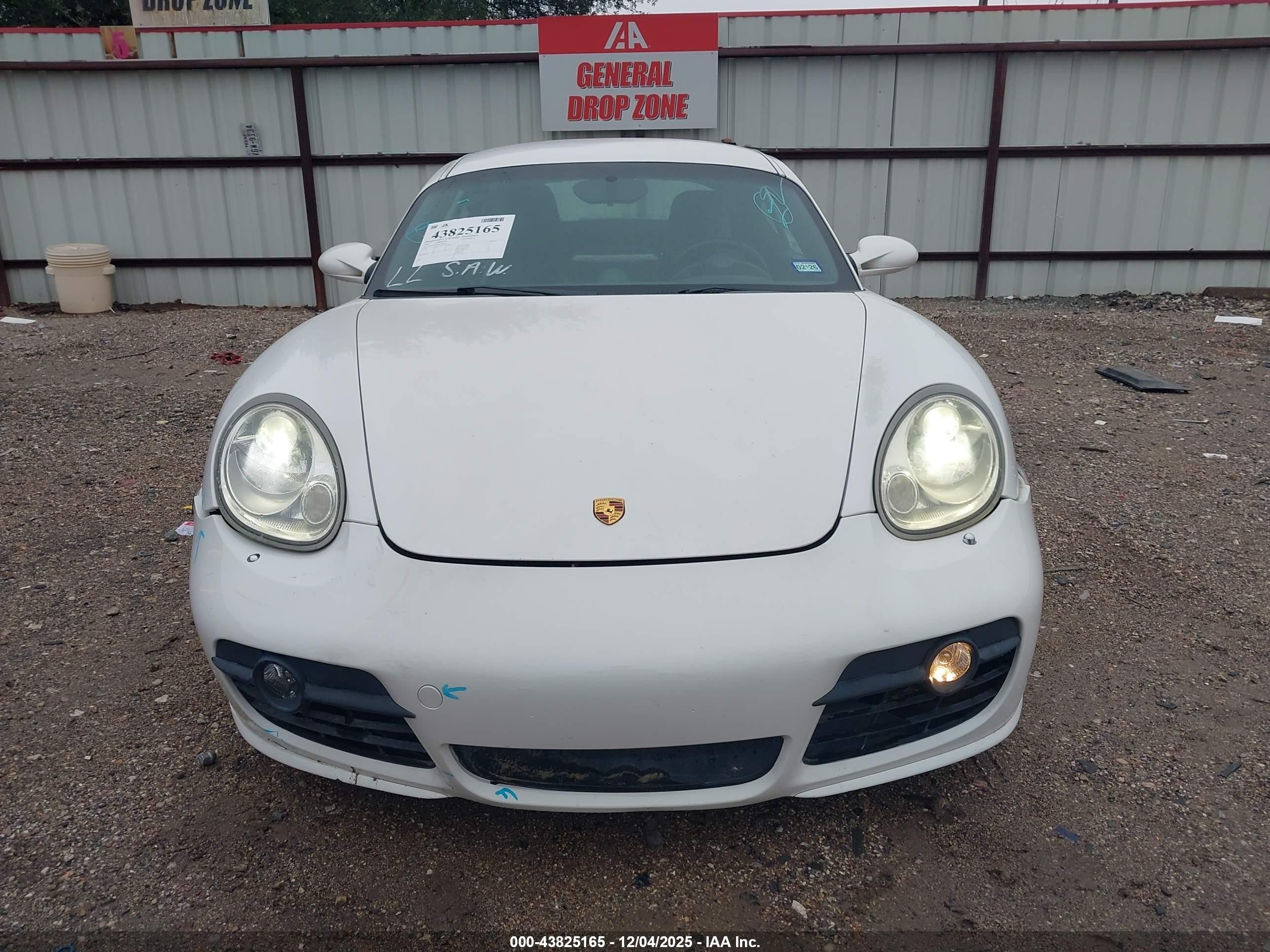 2006 Porsche Cayman S   White vin: WP0AB29826U781902