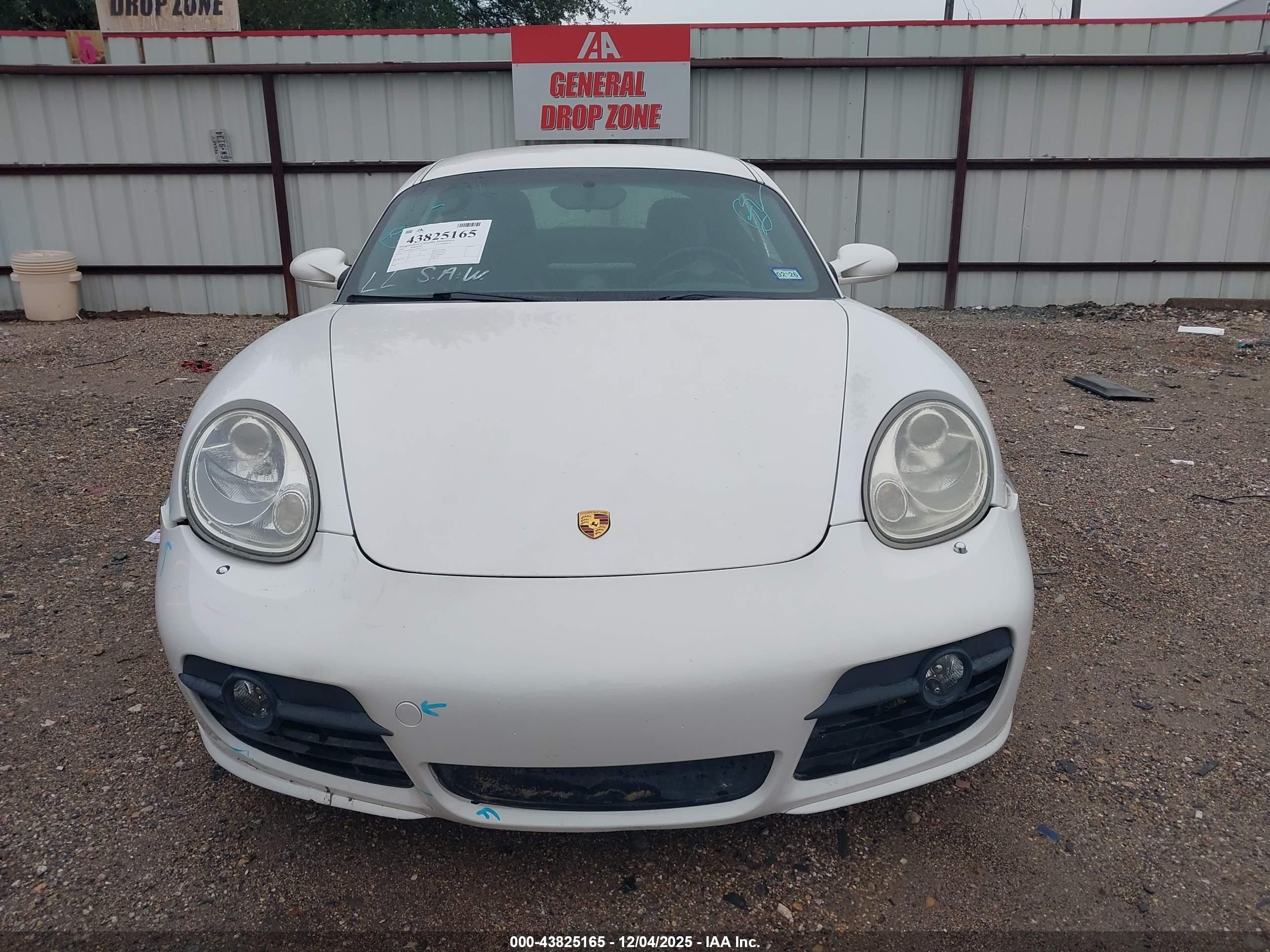 2006 Porsche Cayman S   White vin: WP0AB29826U781902