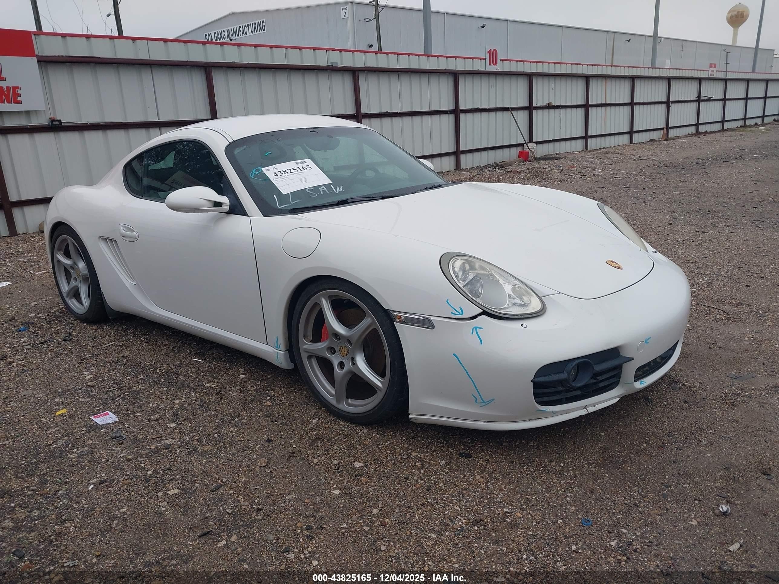 2006 Porsche Cayman S   White vin: WP0AB29826U781902