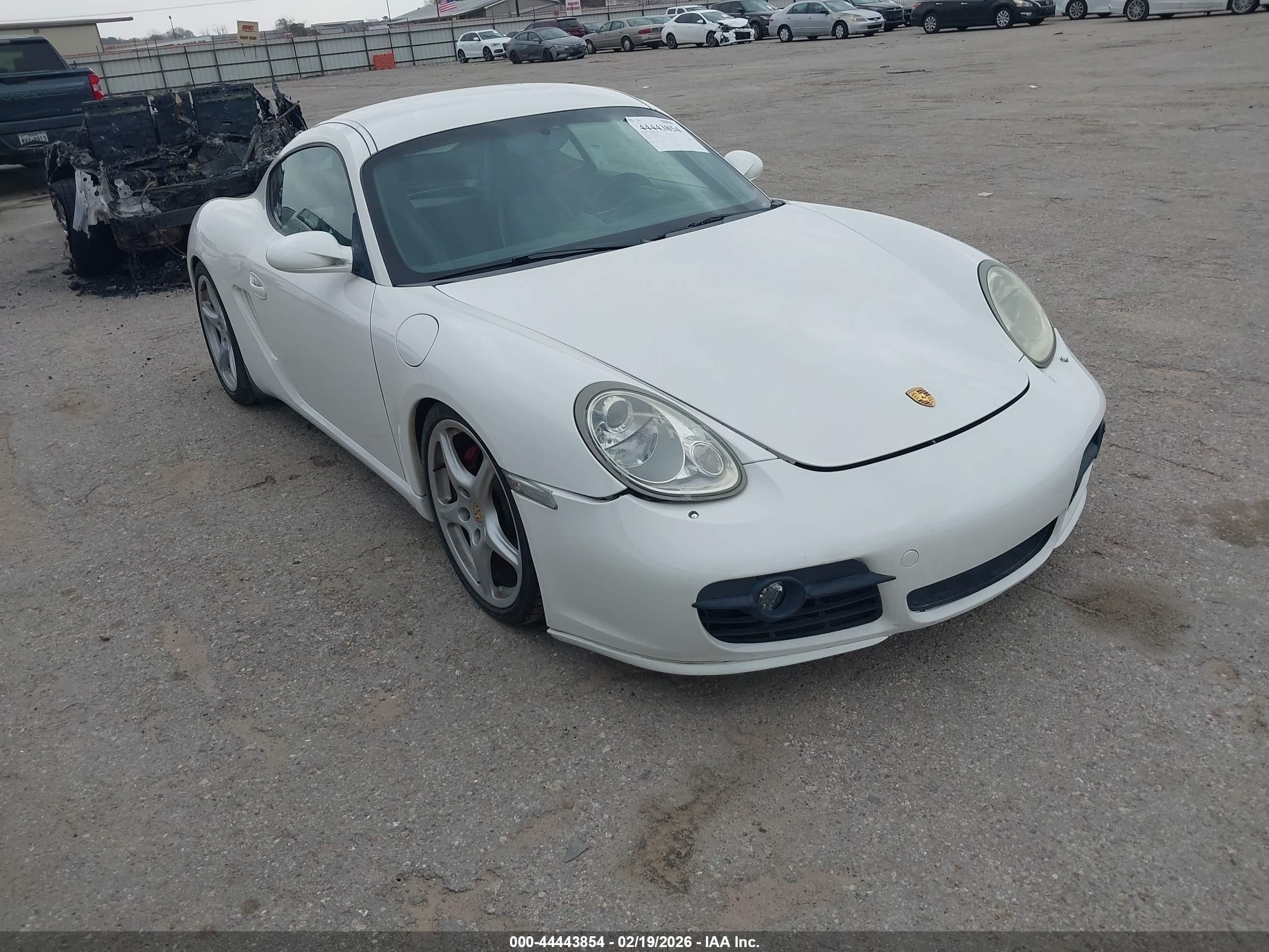 2006 Porsche Cayman S   White vin: WP0AB29826U781902