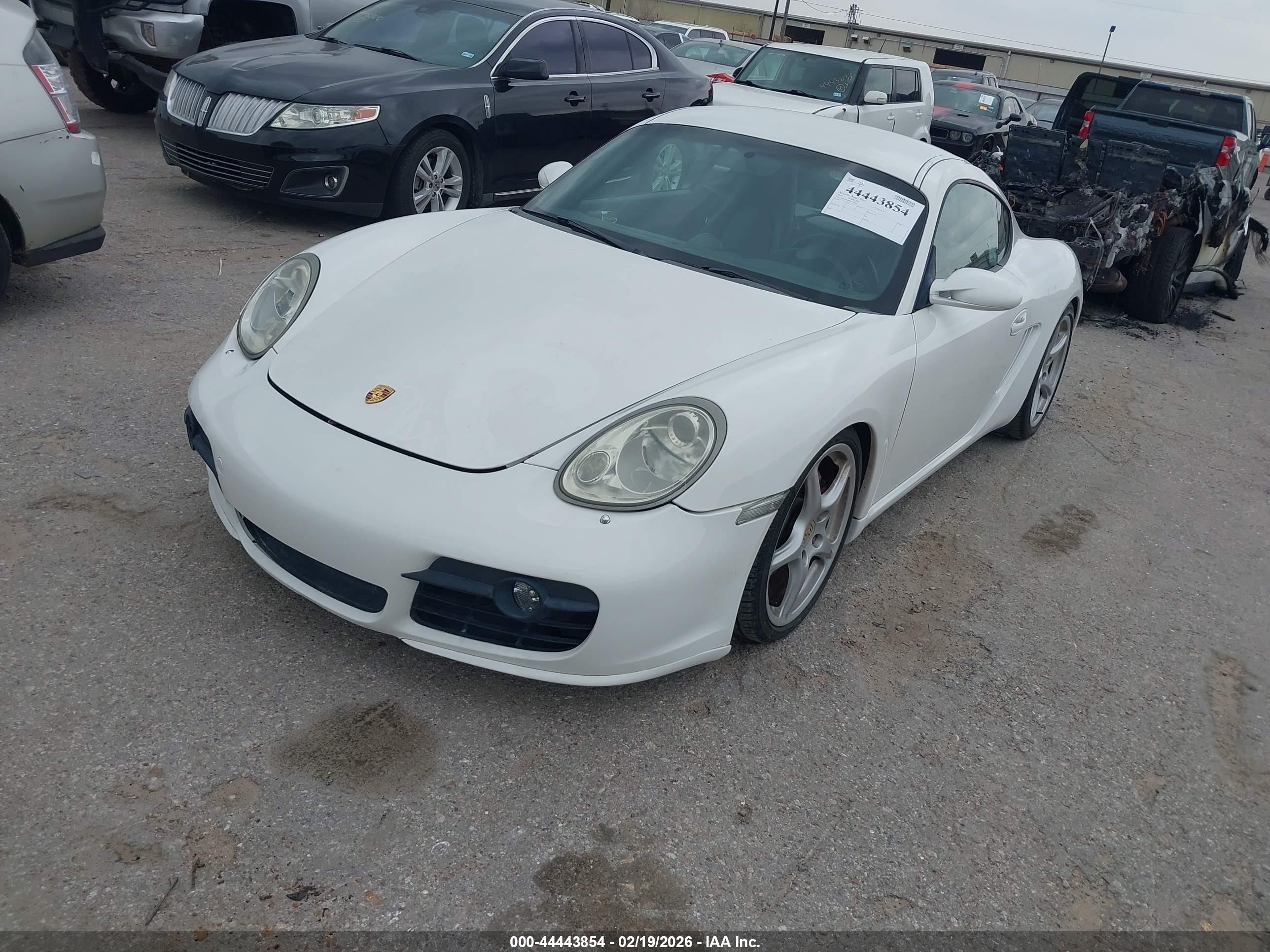 2006 Porsche Cayman S   White vin: WP0AB29826U781902