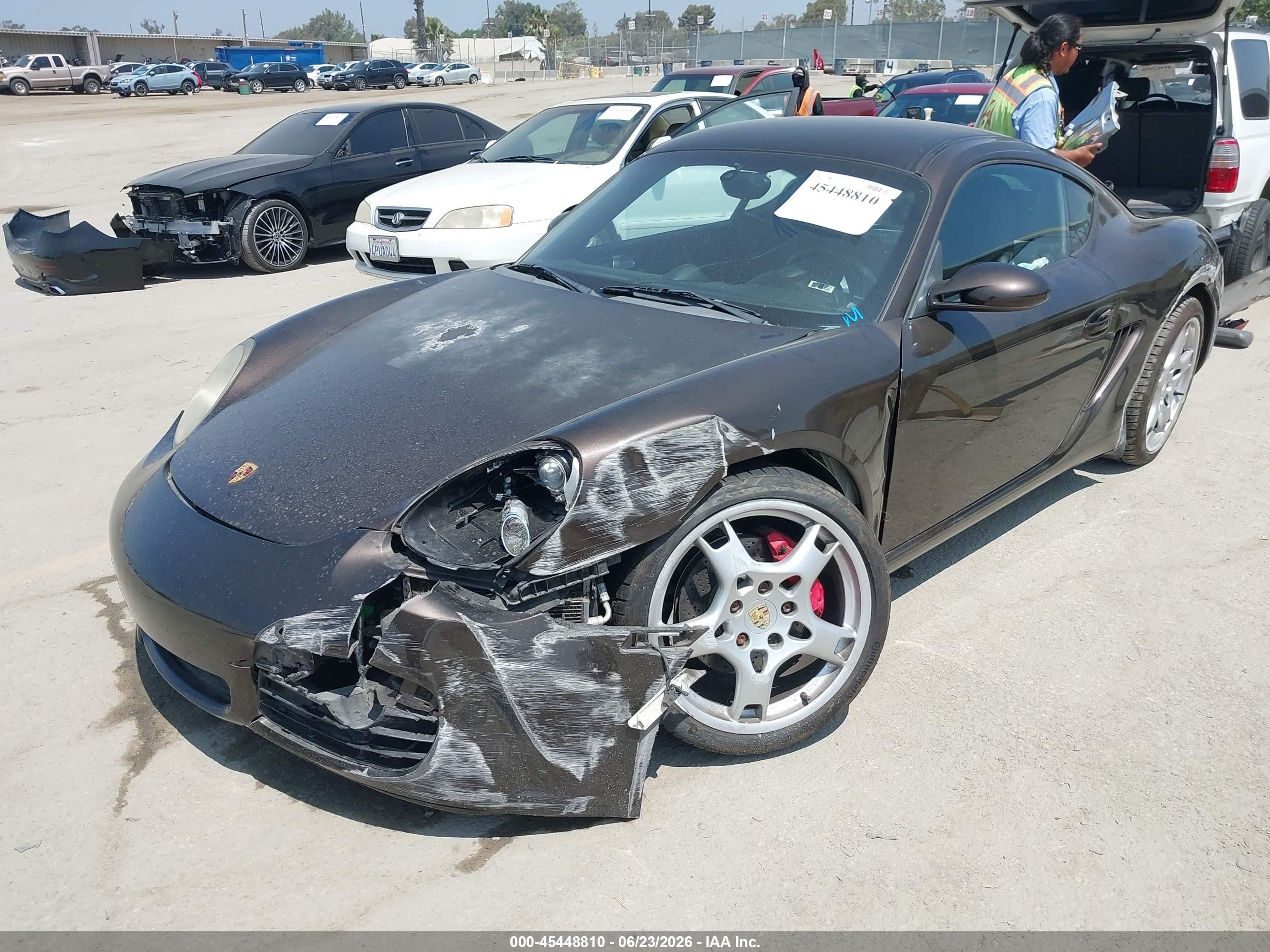 2008 Porsche Cayman S   Brown vin: WP0AB29828U780722