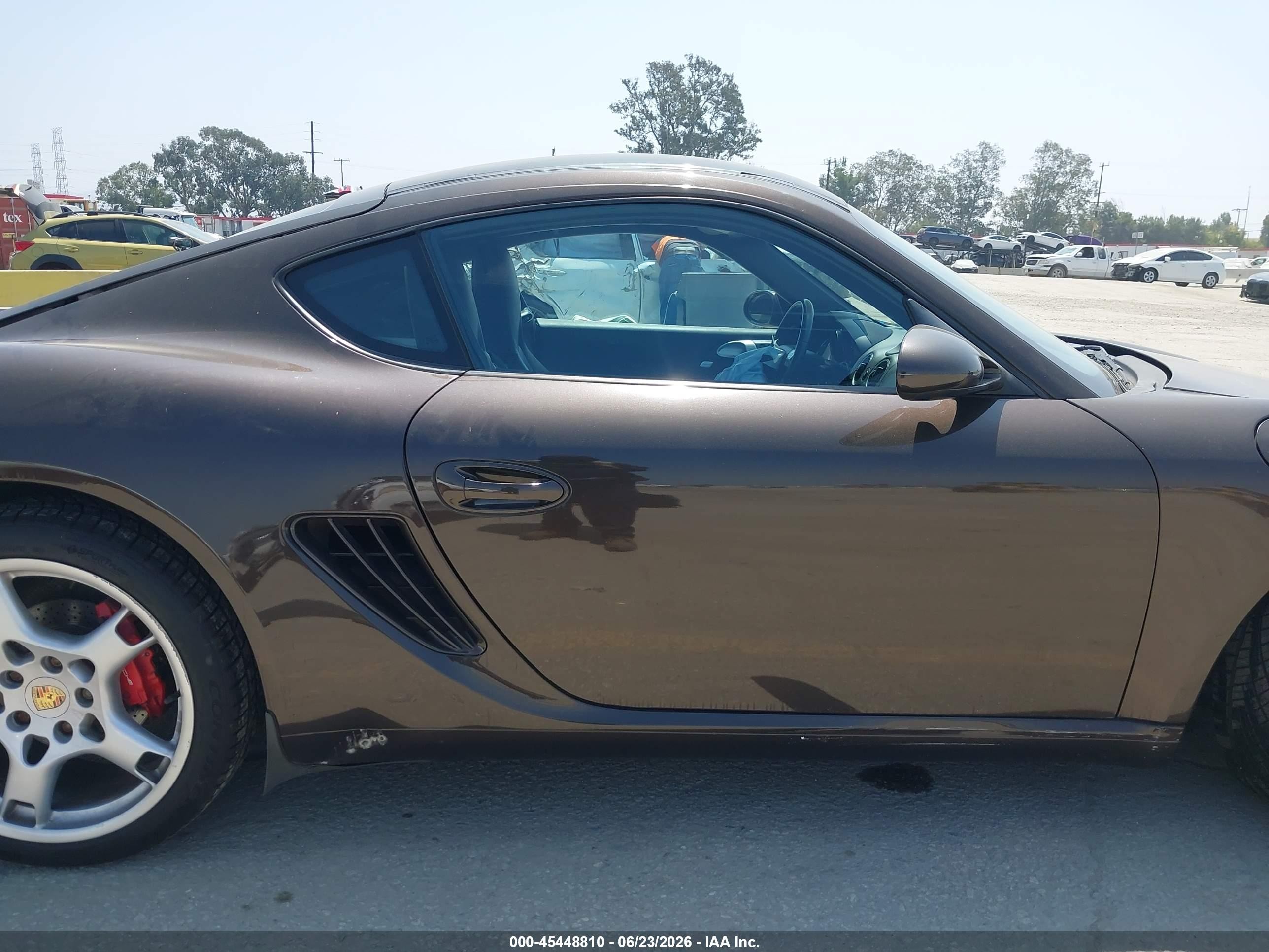 2008 Porsche Cayman S   Brown vin: WP0AB29828U780722