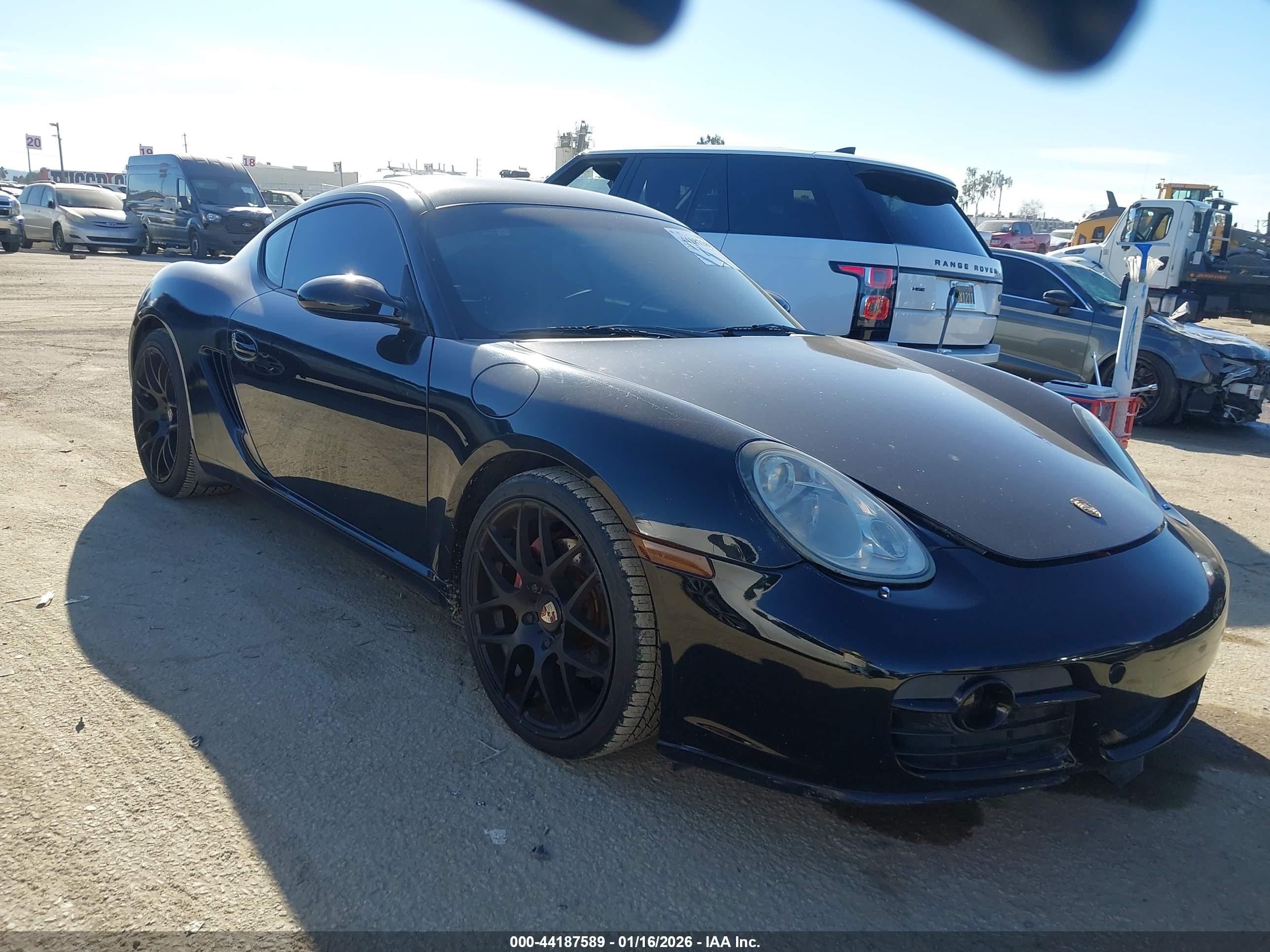 2006 Porsche Cayman S   Black vin: WP0AB29846U783070