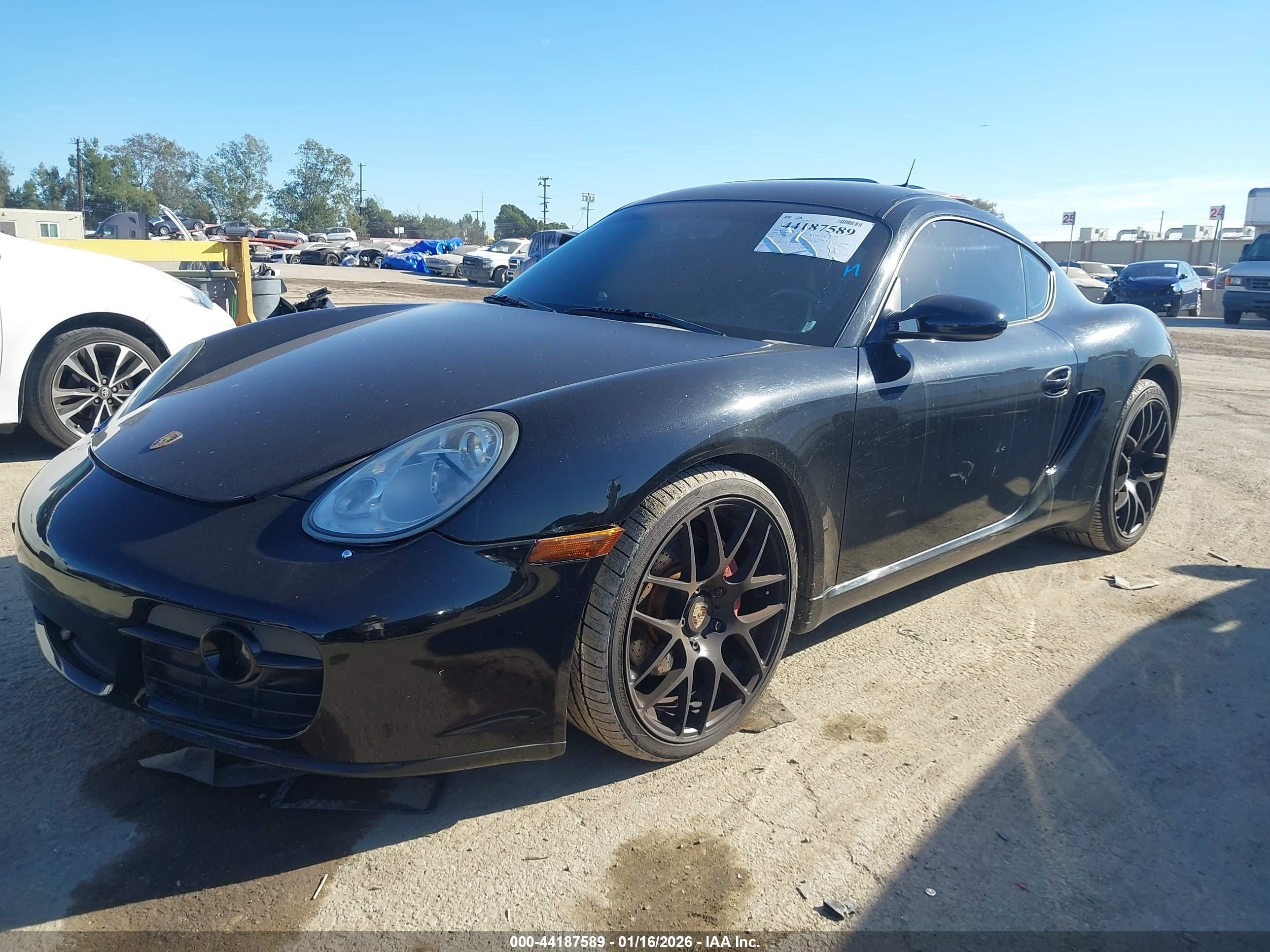 2006 Porsche Cayman S   Black vin: WP0AB29846U783070