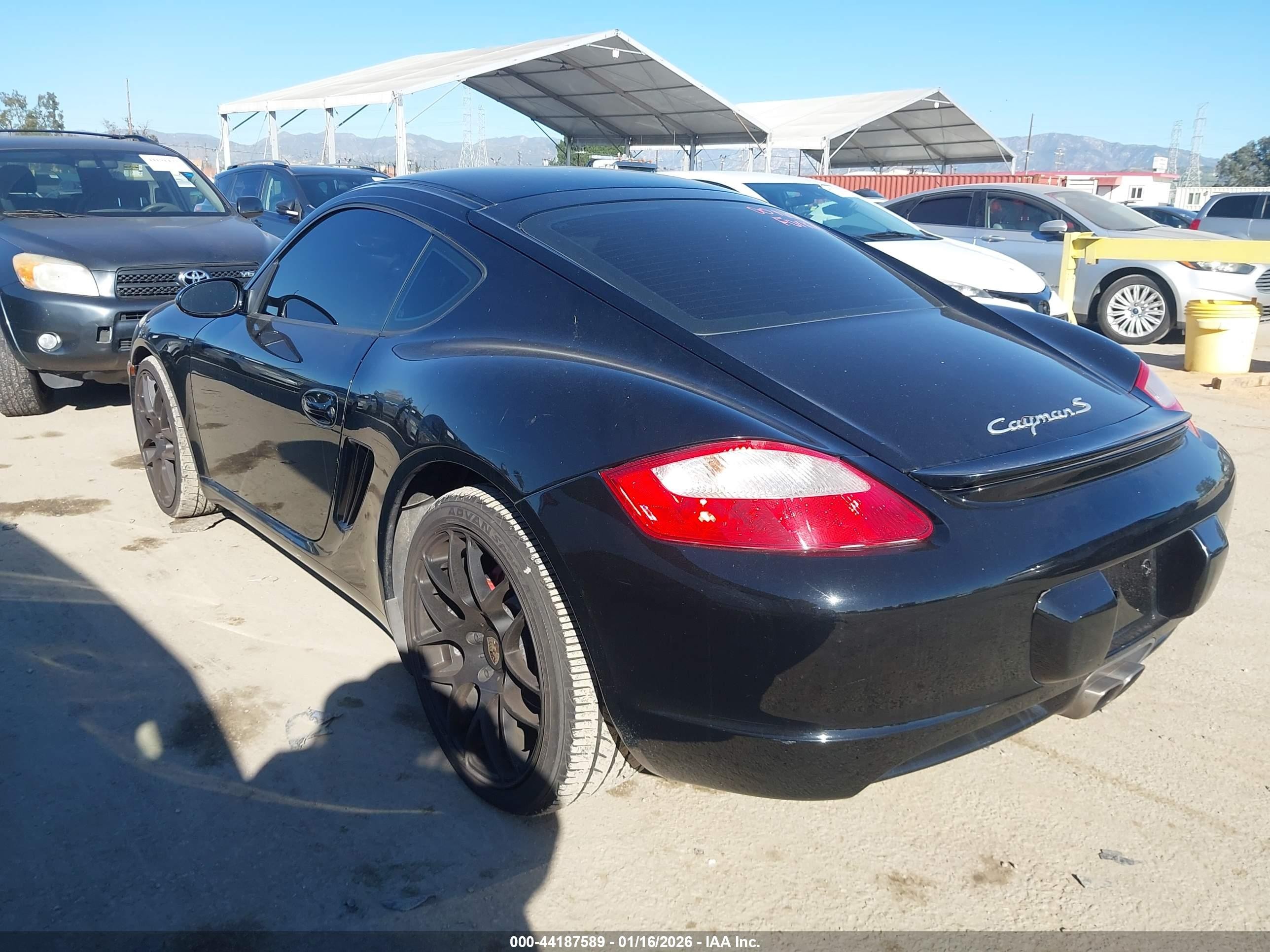 2006 Porsche Cayman S   Black vin: WP0AB29846U783070
