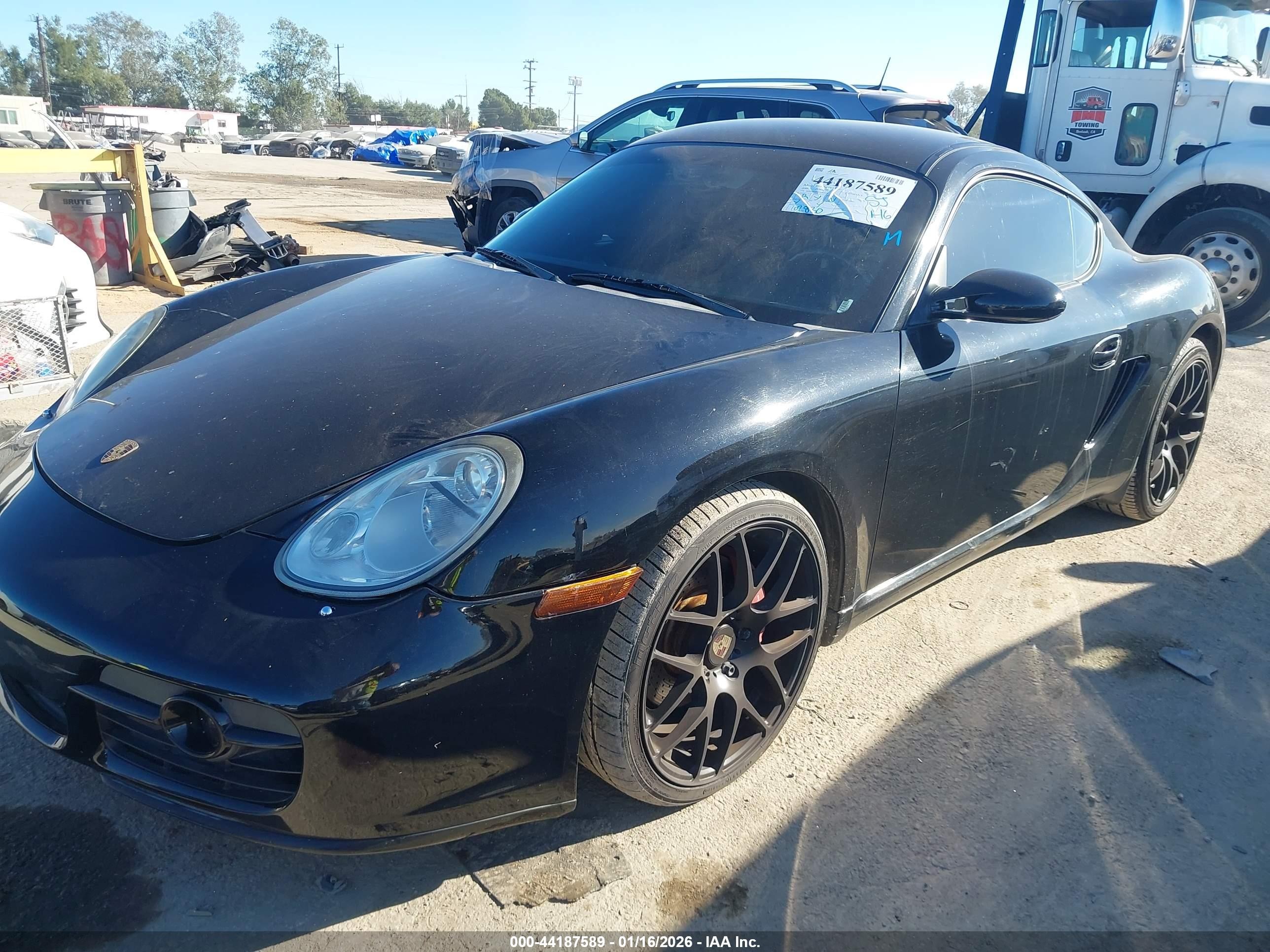 2006 Porsche Cayman S   Black vin: WP0AB29846U783070