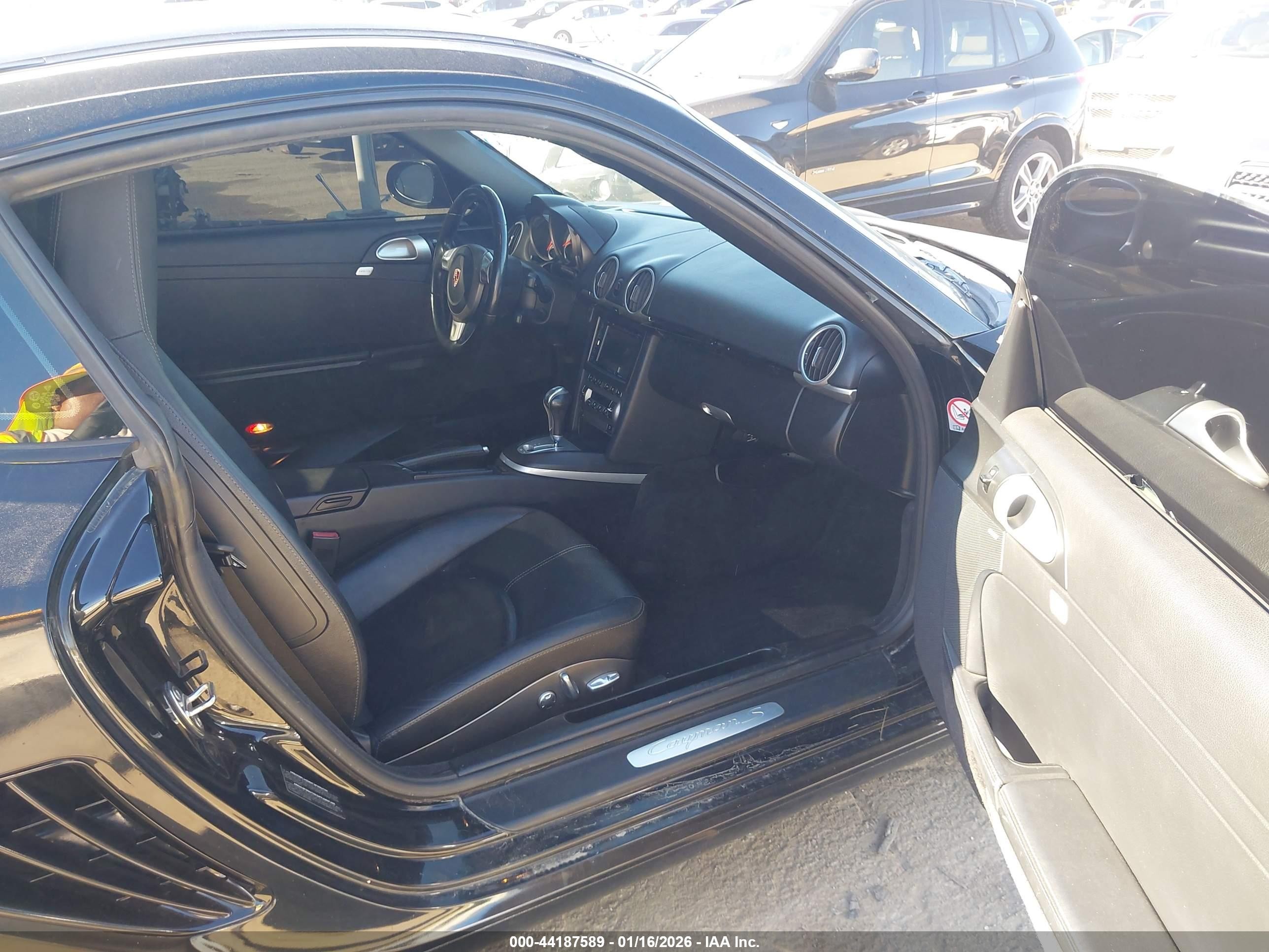 2006 Porsche Cayman S   Black vin: WP0AB29846U783070