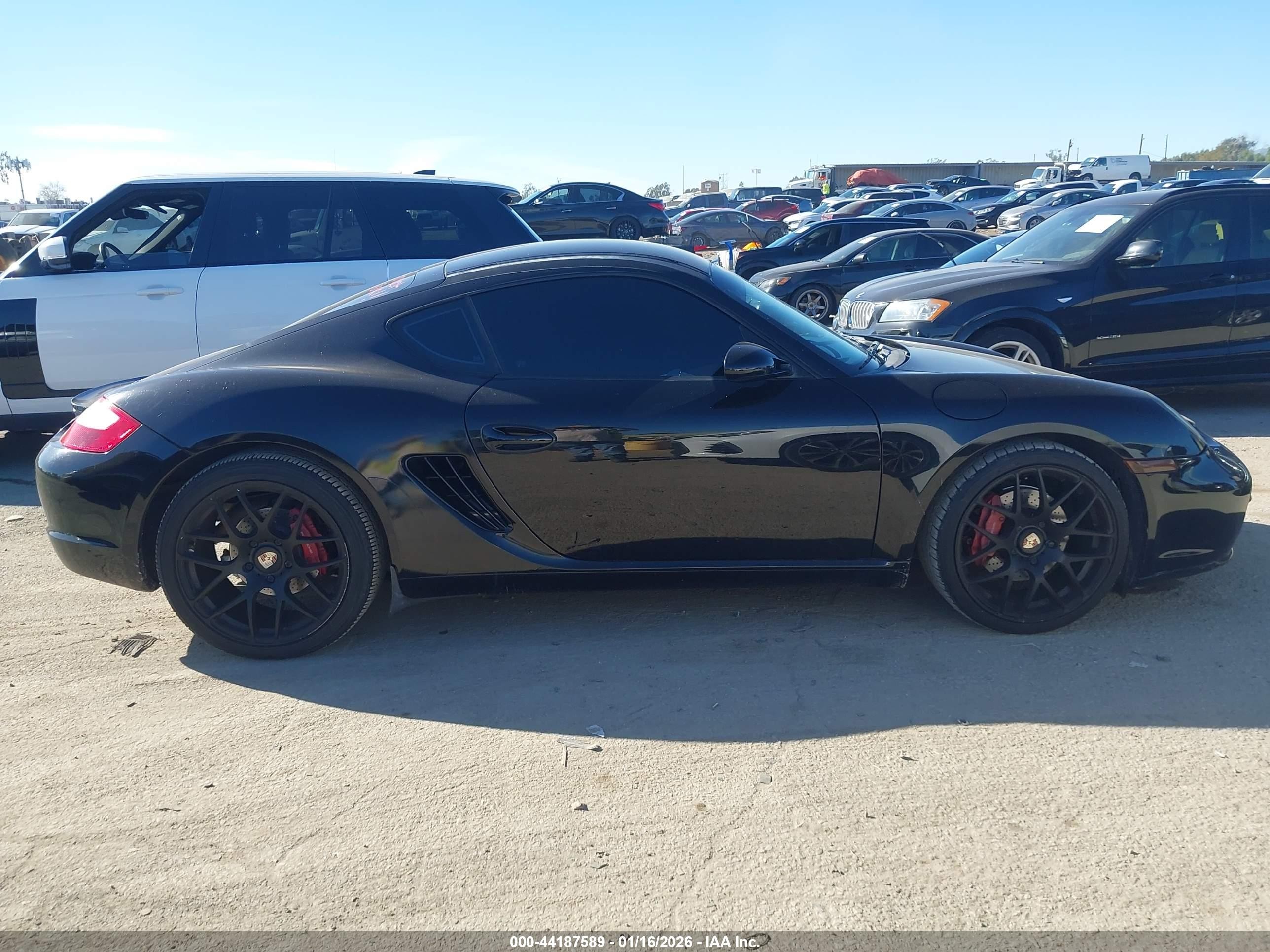 2006 Porsche Cayman S   Black vin: WP0AB29846U783070