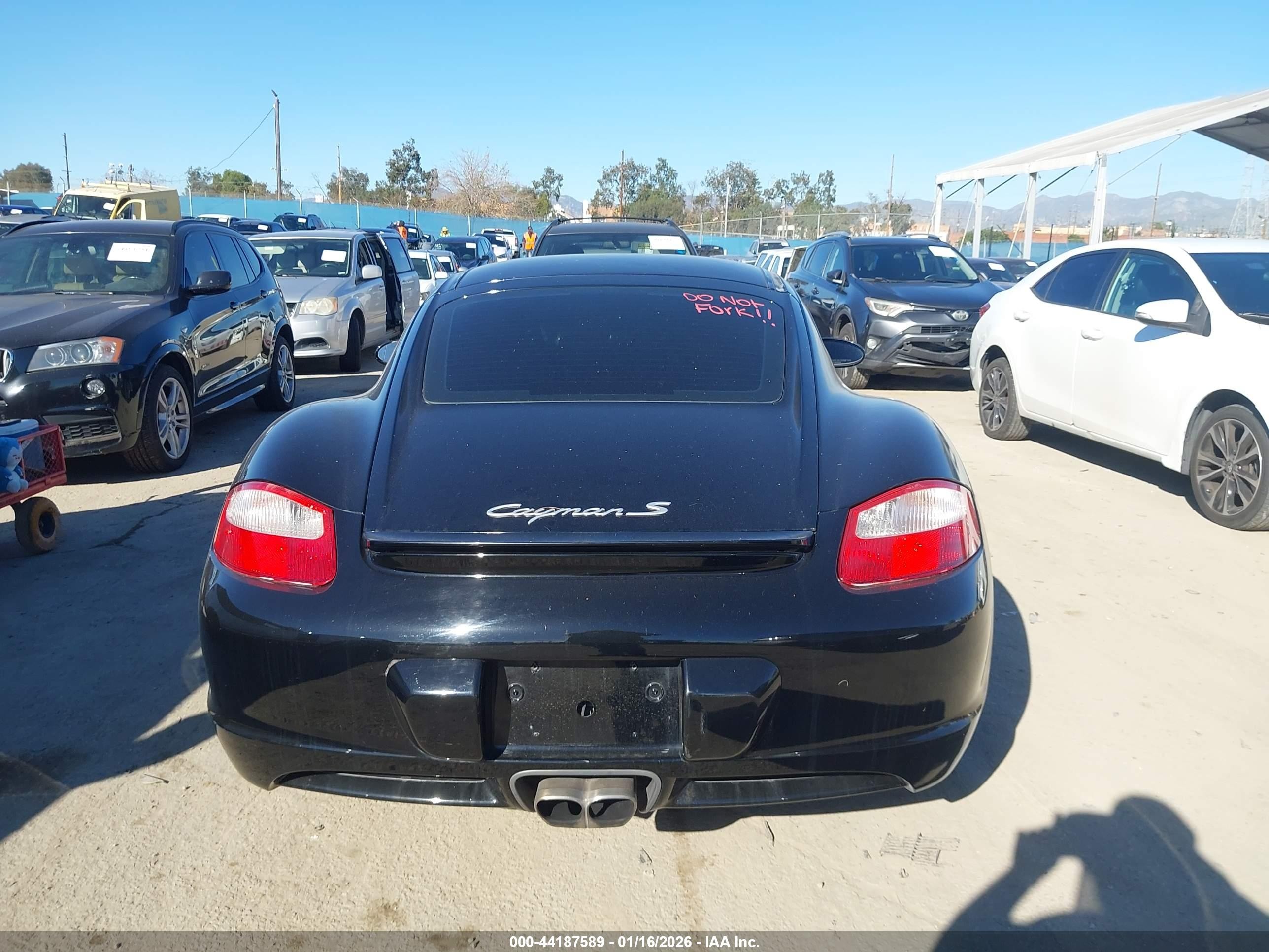 2006 Porsche Cayman S   Black vin: WP0AB29846U783070