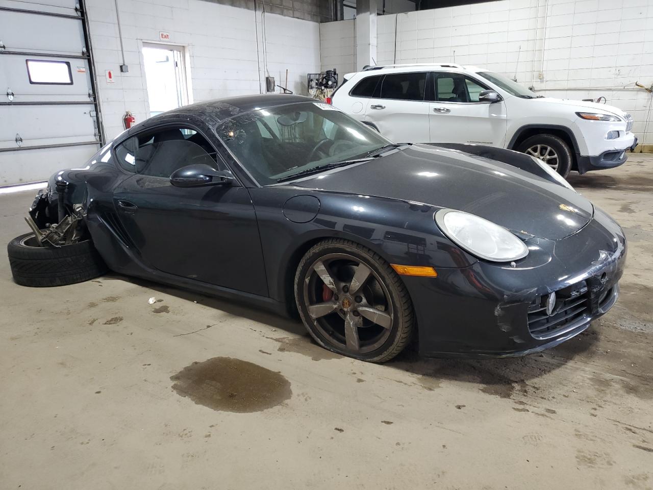 2007 Porsche Cayman S Gray vin: WP0AB29847U780624