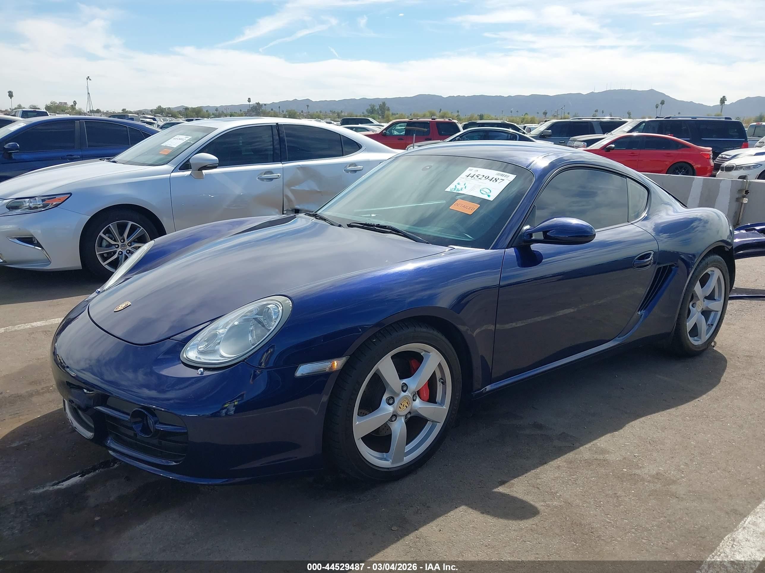 2007 Porsche Cayman S   Blue vin: WP0AB29847U782230
