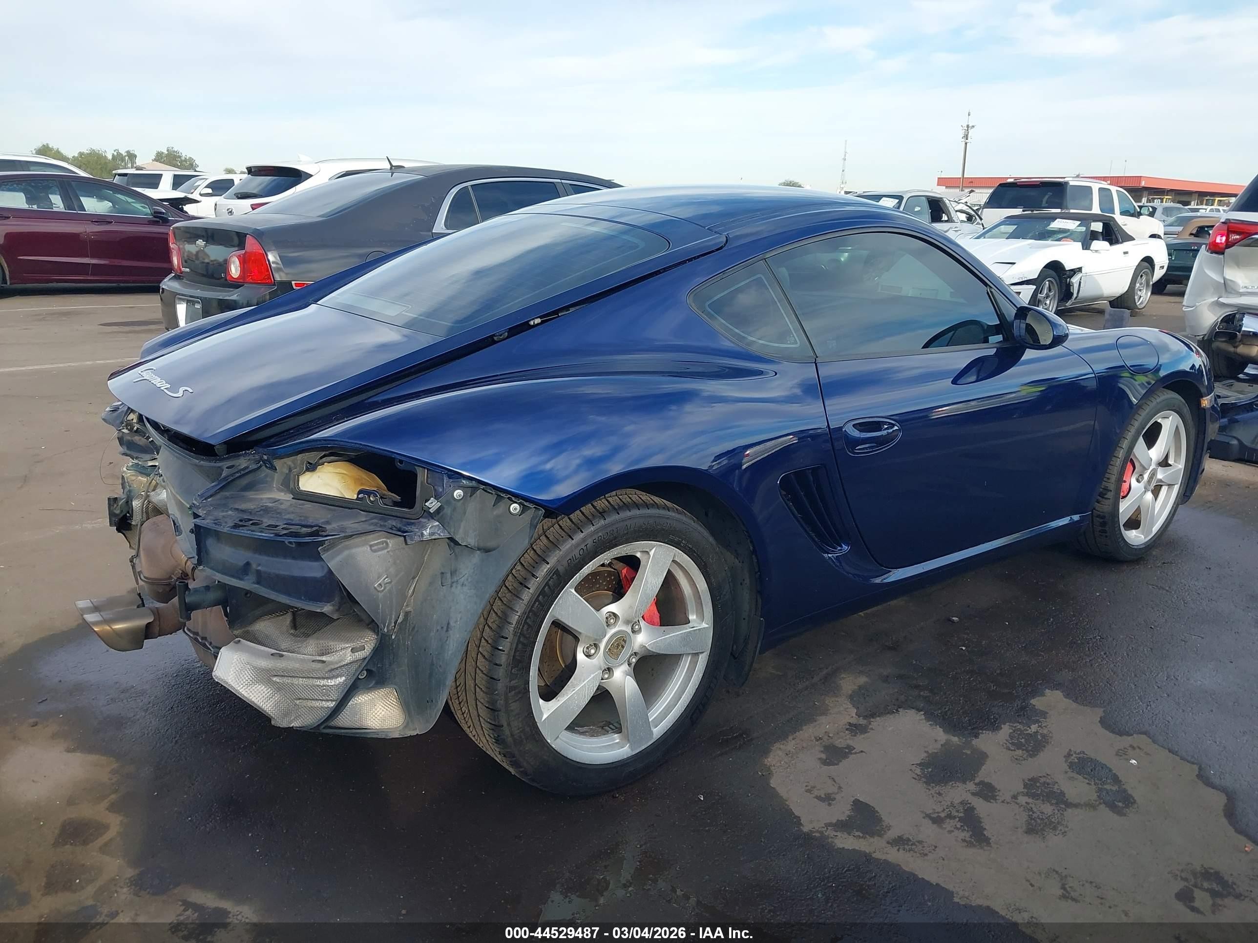 2007 Porsche Cayman S   Blue vin: WP0AB29847U782230