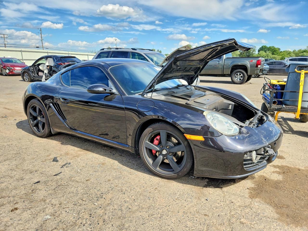 2008 Porsche Cayman S Черный vin: WP0AB29848U780270
