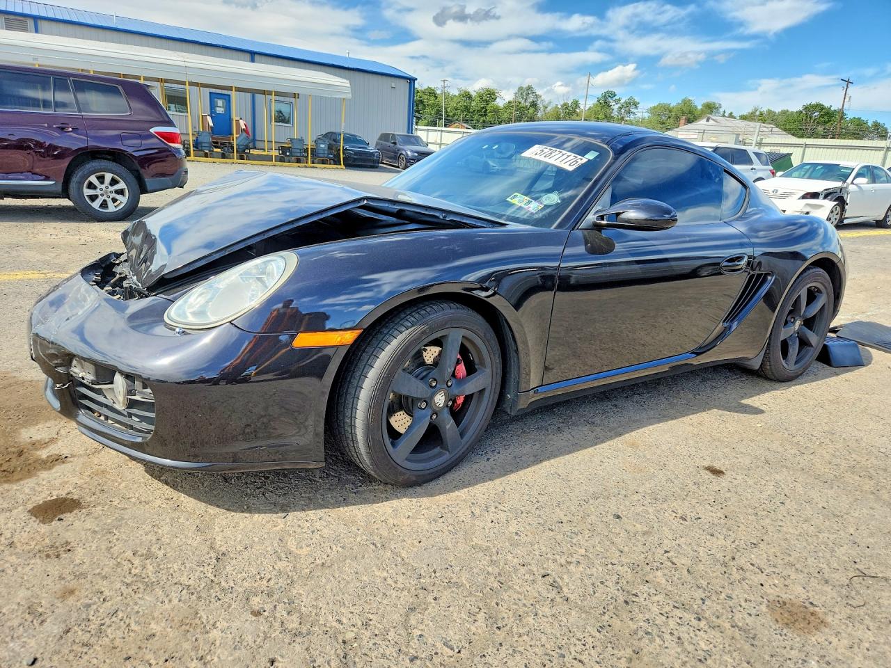 2008 Porsche Cayman S Черный vin: WP0AB29848U780270