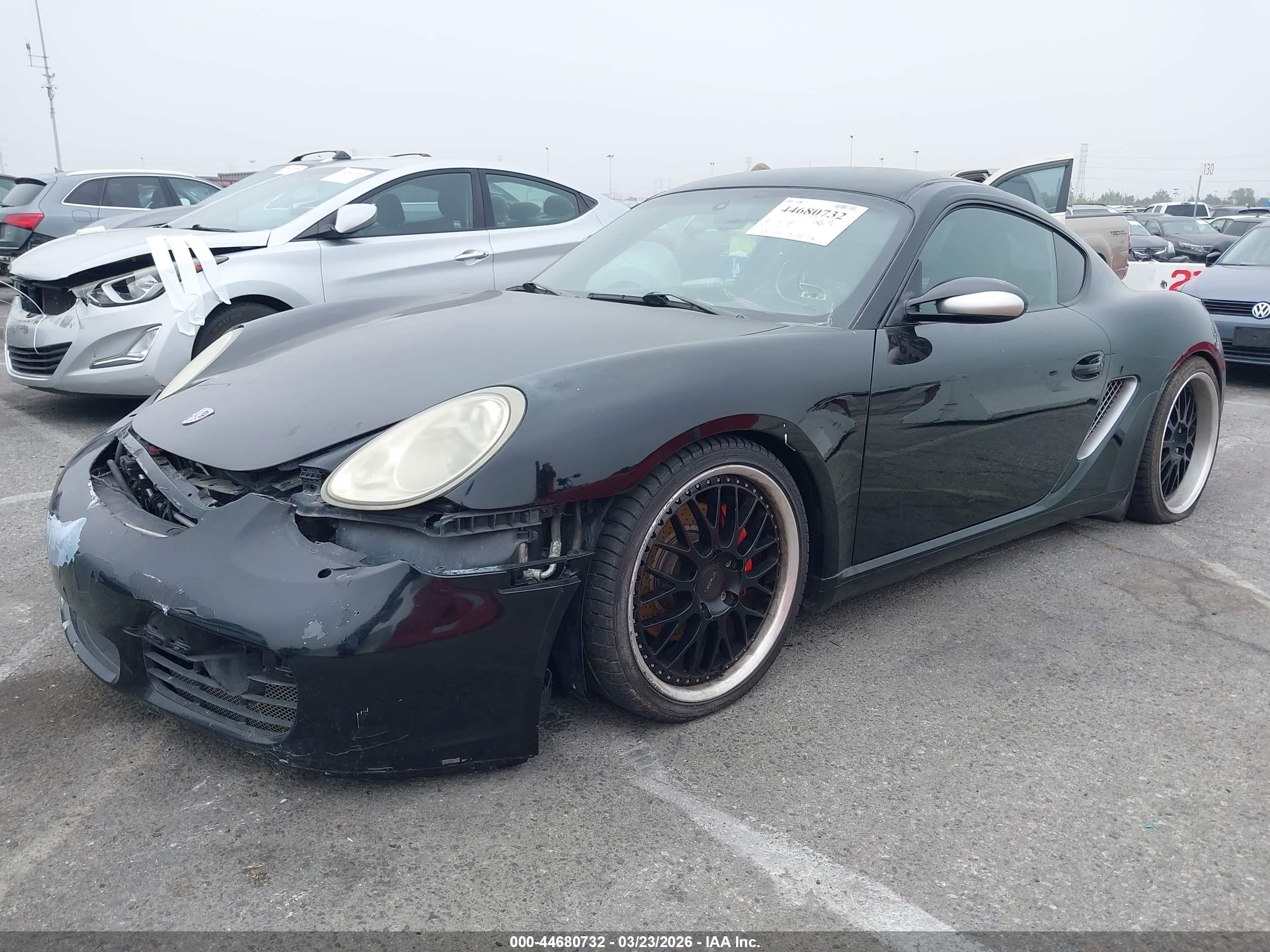 2006 Porsche Cayman S   Black vin: WP0AB29856U781036