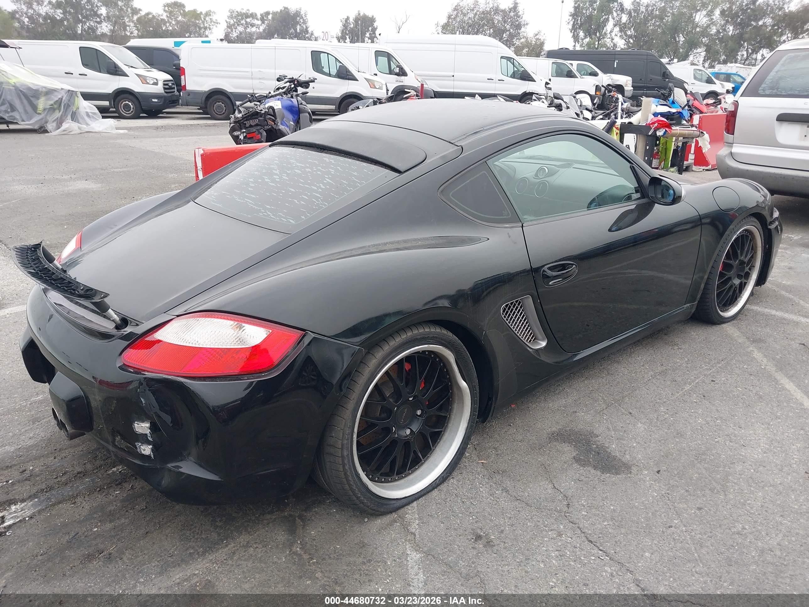 2006 Porsche Cayman S   Black vin: WP0AB29856U781036