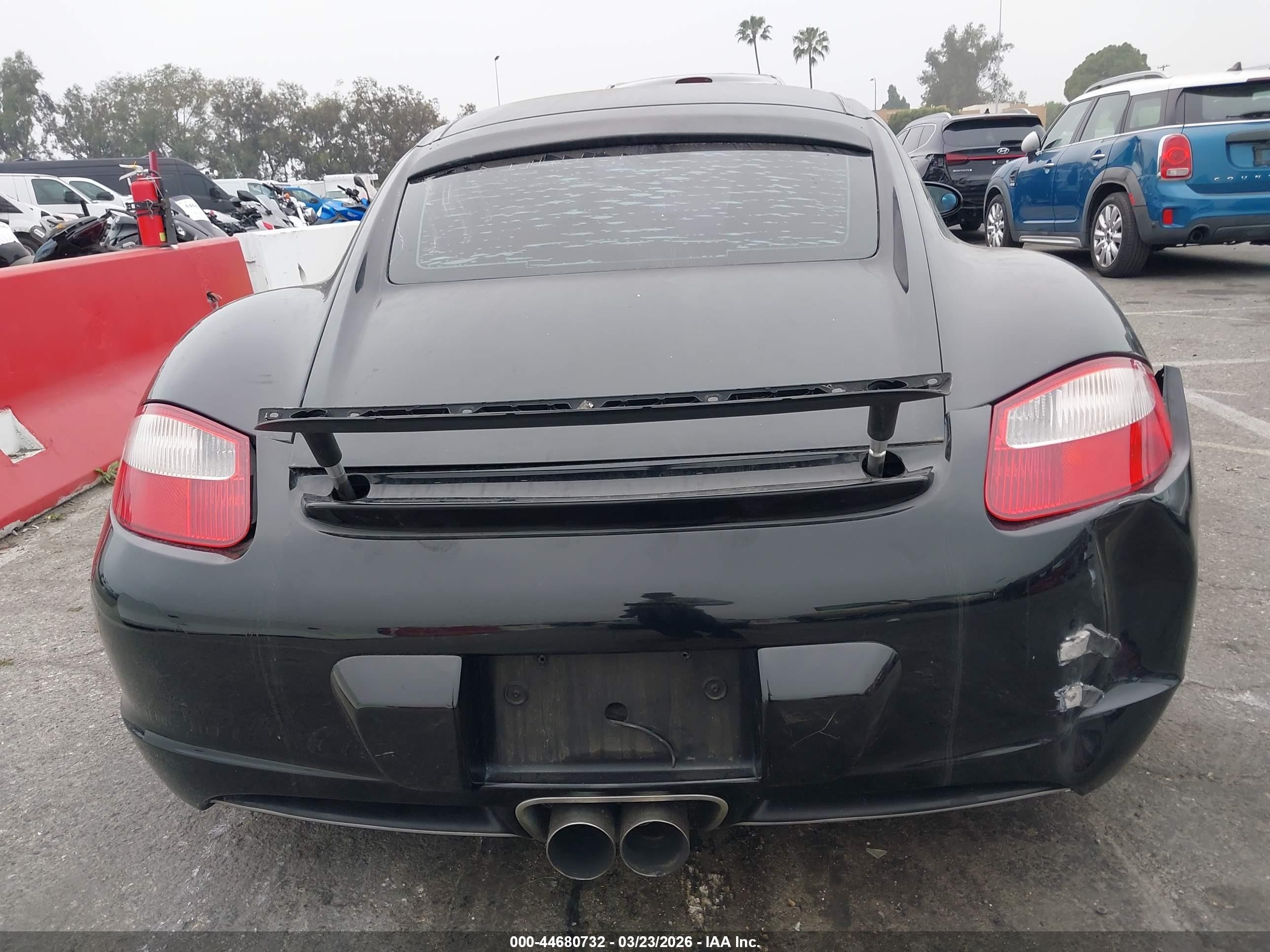 2006 Porsche Cayman S   Black vin: WP0AB29856U781036