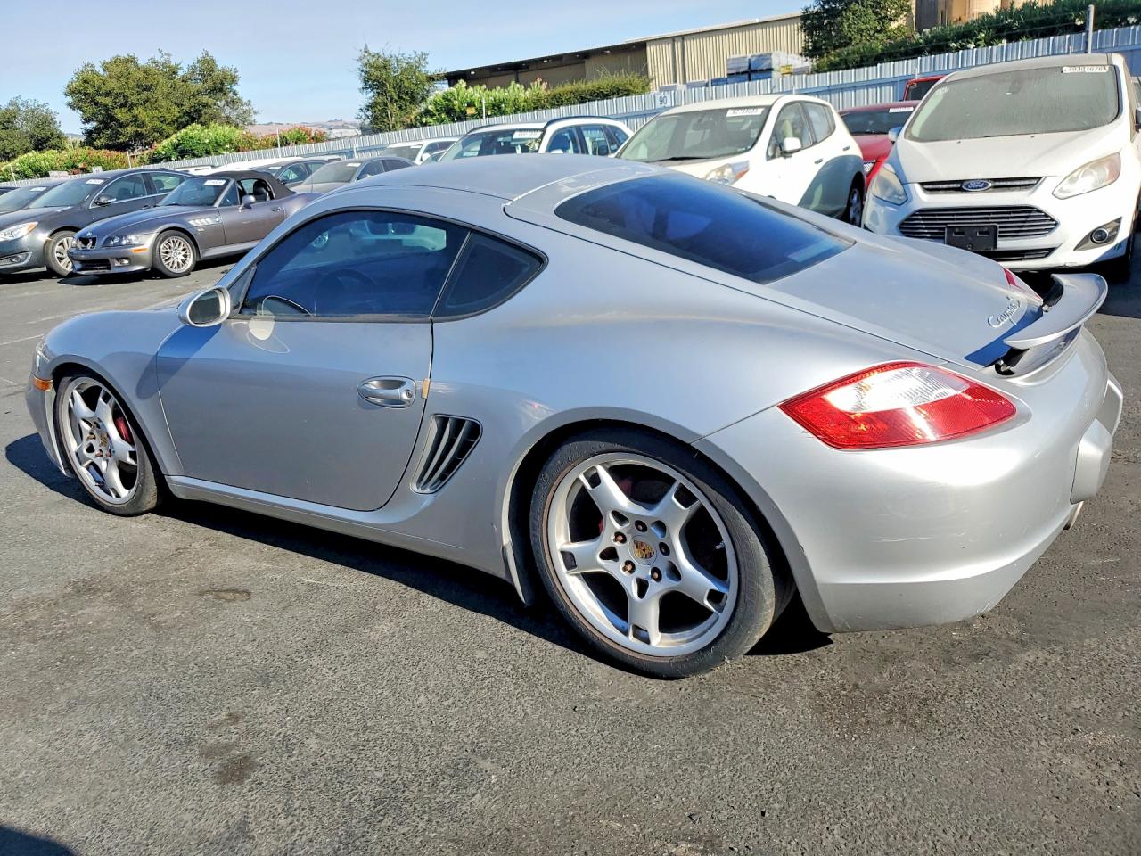 2007 Porsche Cayman S Silver vin: WP0AB29857U780888