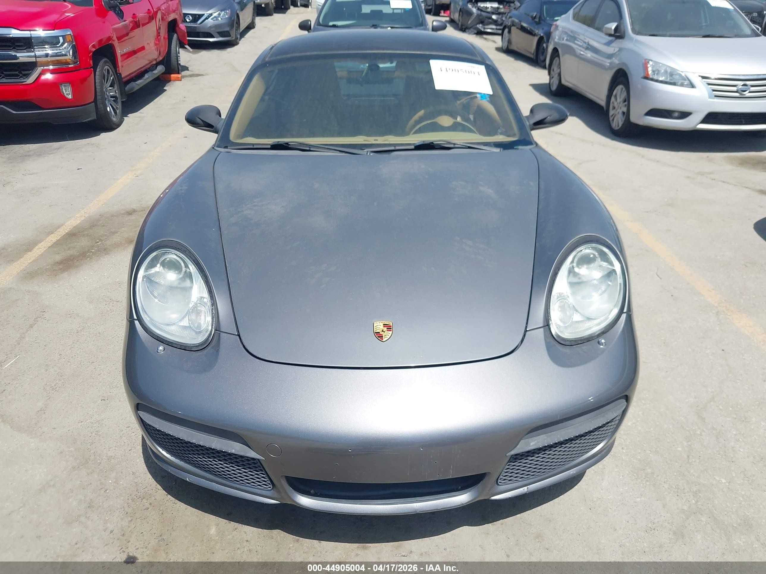 2008 Porsche Cayman S   Gray vin: WP0AB29858U780942