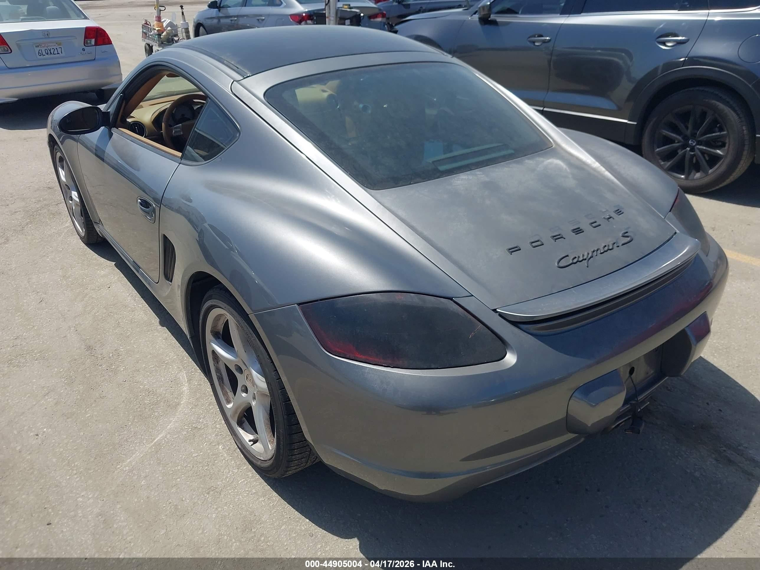 2008 Porsche Cayman S   Gray vin: WP0AB29858U780942