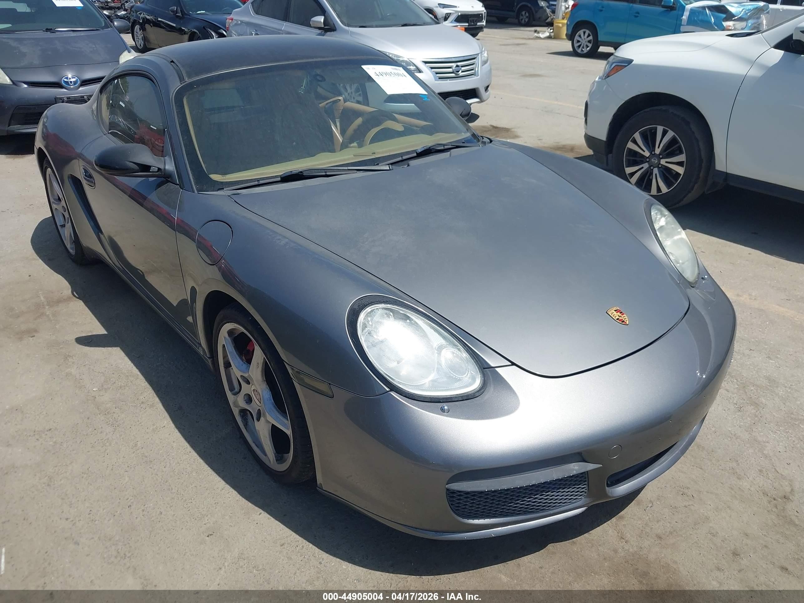 2008 Porsche Cayman S   Gray vin: WP0AB29858U780942