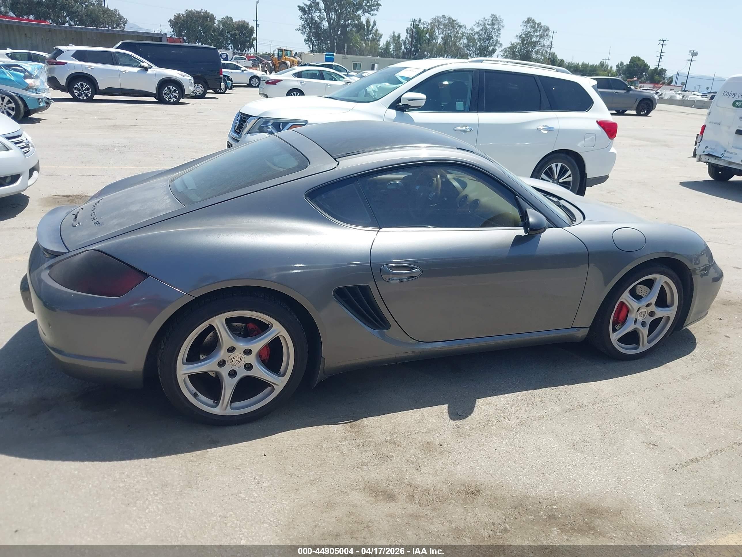 2008 Porsche Cayman S   Gray vin: WP0AB29858U780942