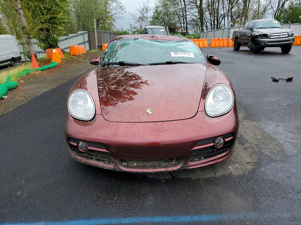 2007 Porsche Cayman S Burgundy vin: WP0AB29867U781791