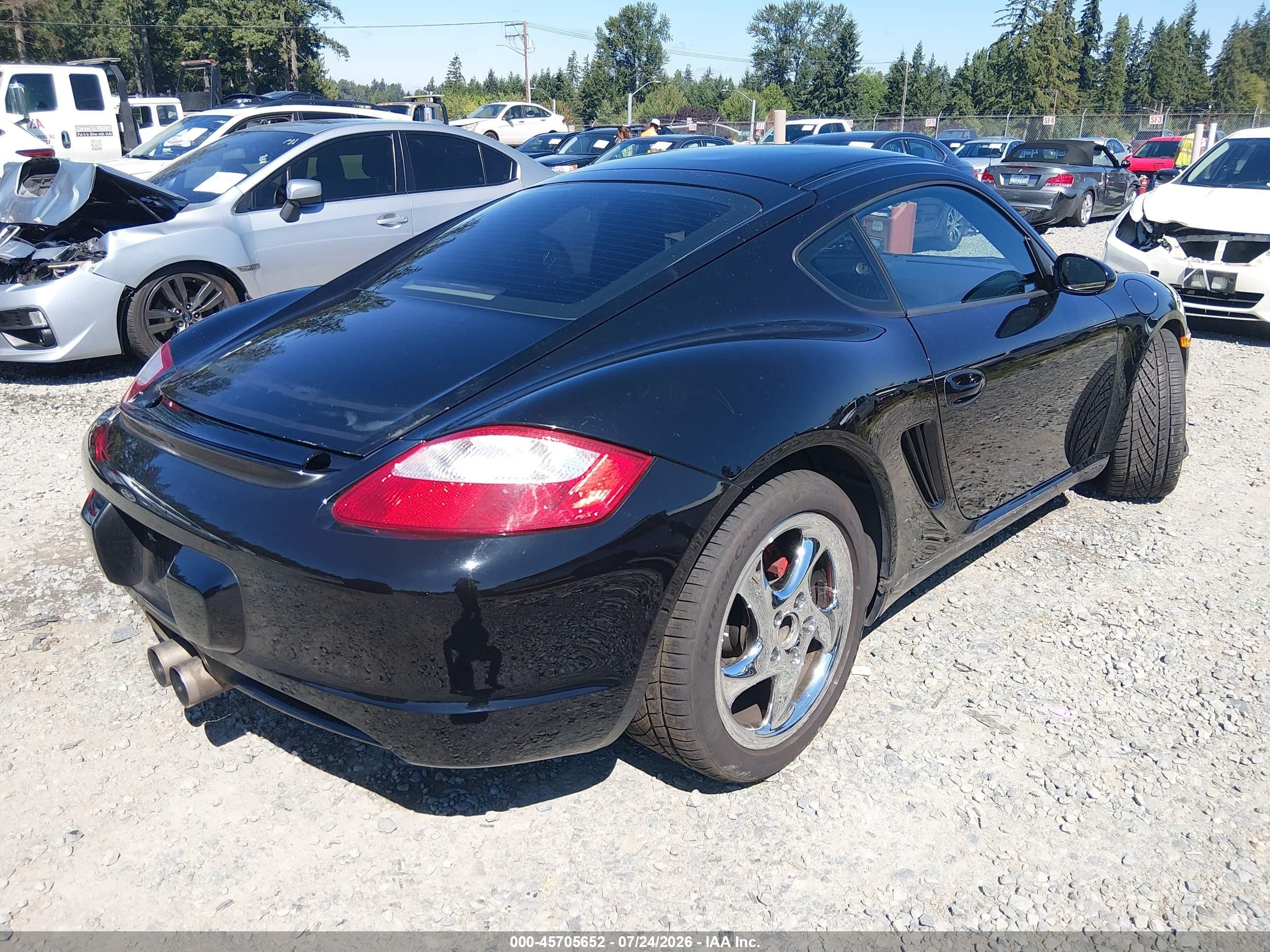 2006 Porsche Cayman S   Black vin: WP0AB29876U782317