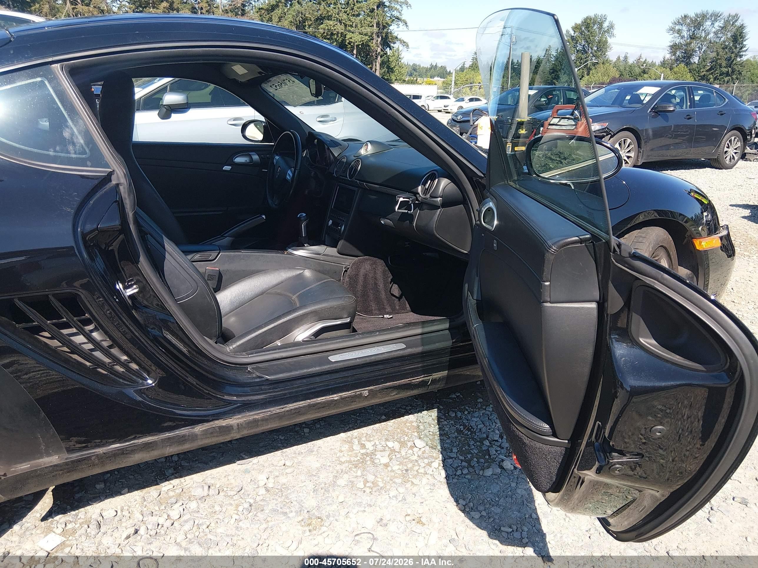 2006 Porsche Cayman S   Black vin: WP0AB29876U782317