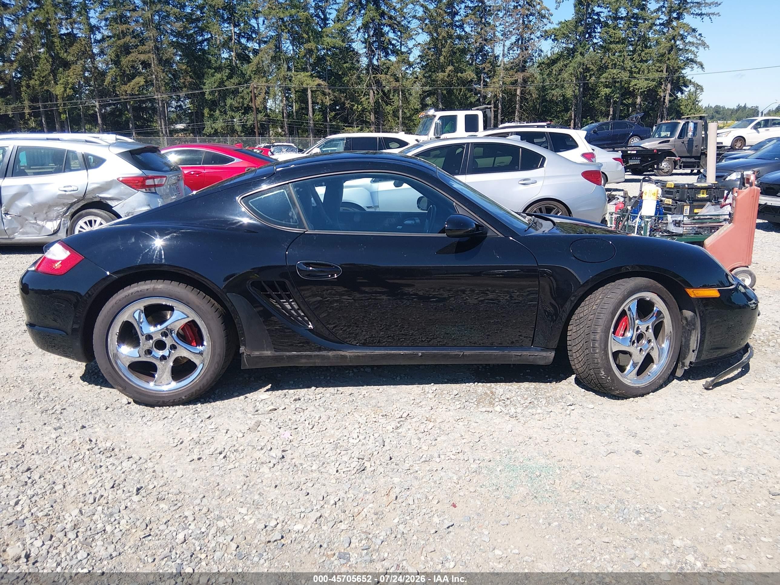 2006 Porsche Cayman S   Black vin: WP0AB29876U782317