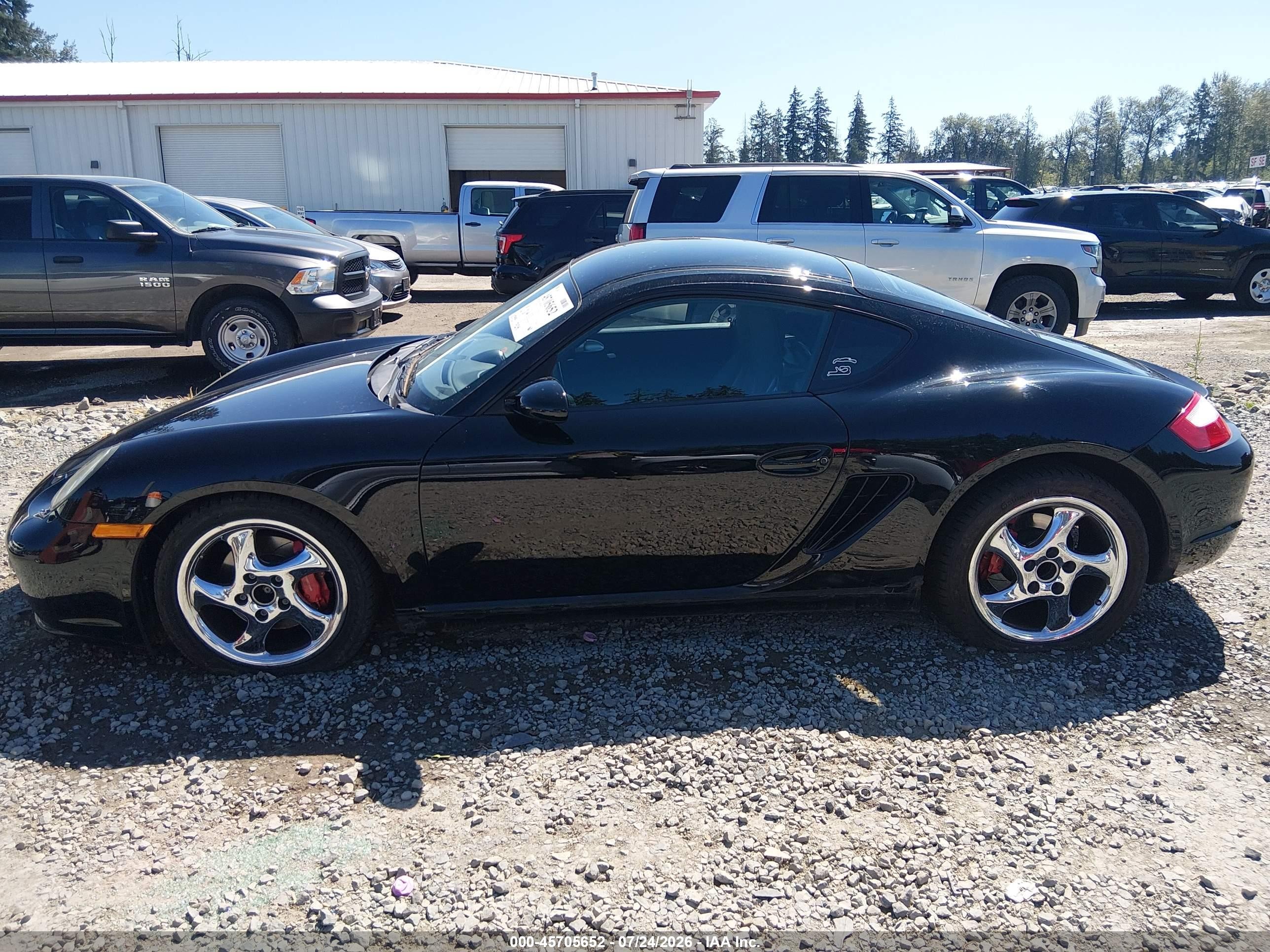 2006 Porsche Cayman S   Black vin: WP0AB29876U782317