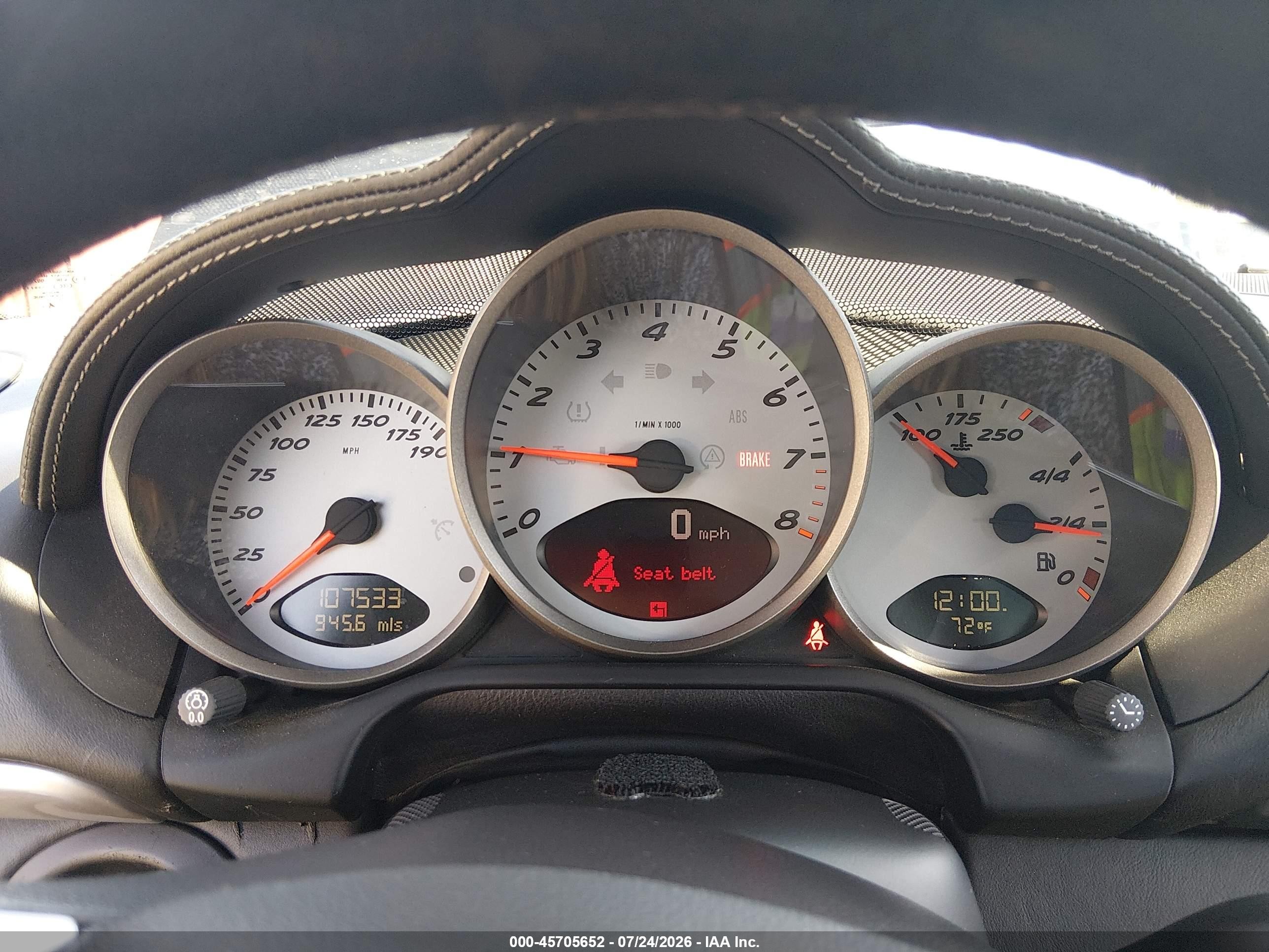2006 Porsche Cayman S   Black vin: WP0AB29876U782317