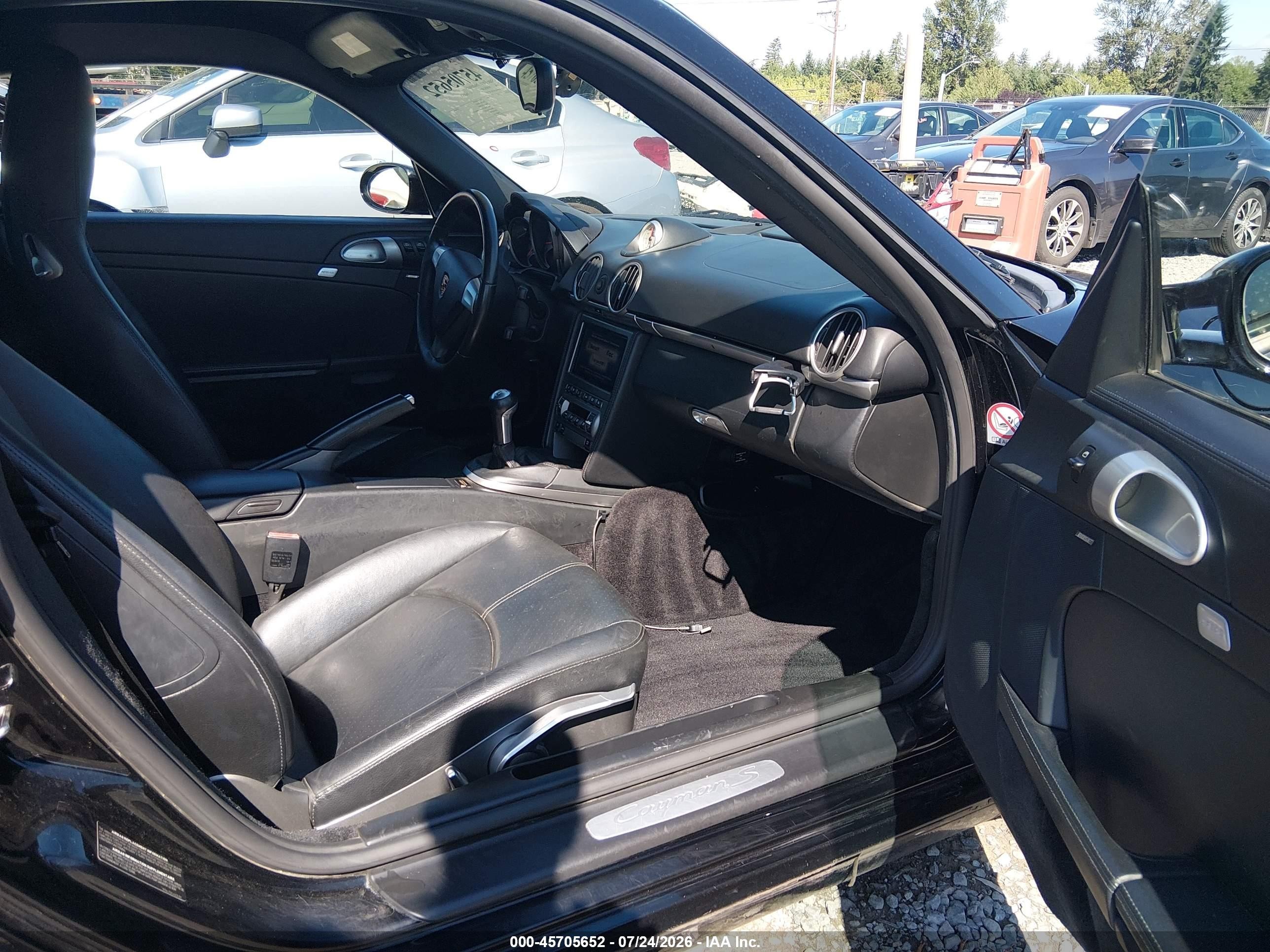 2006 Porsche Cayman S   Black vin: WP0AB29876U782317