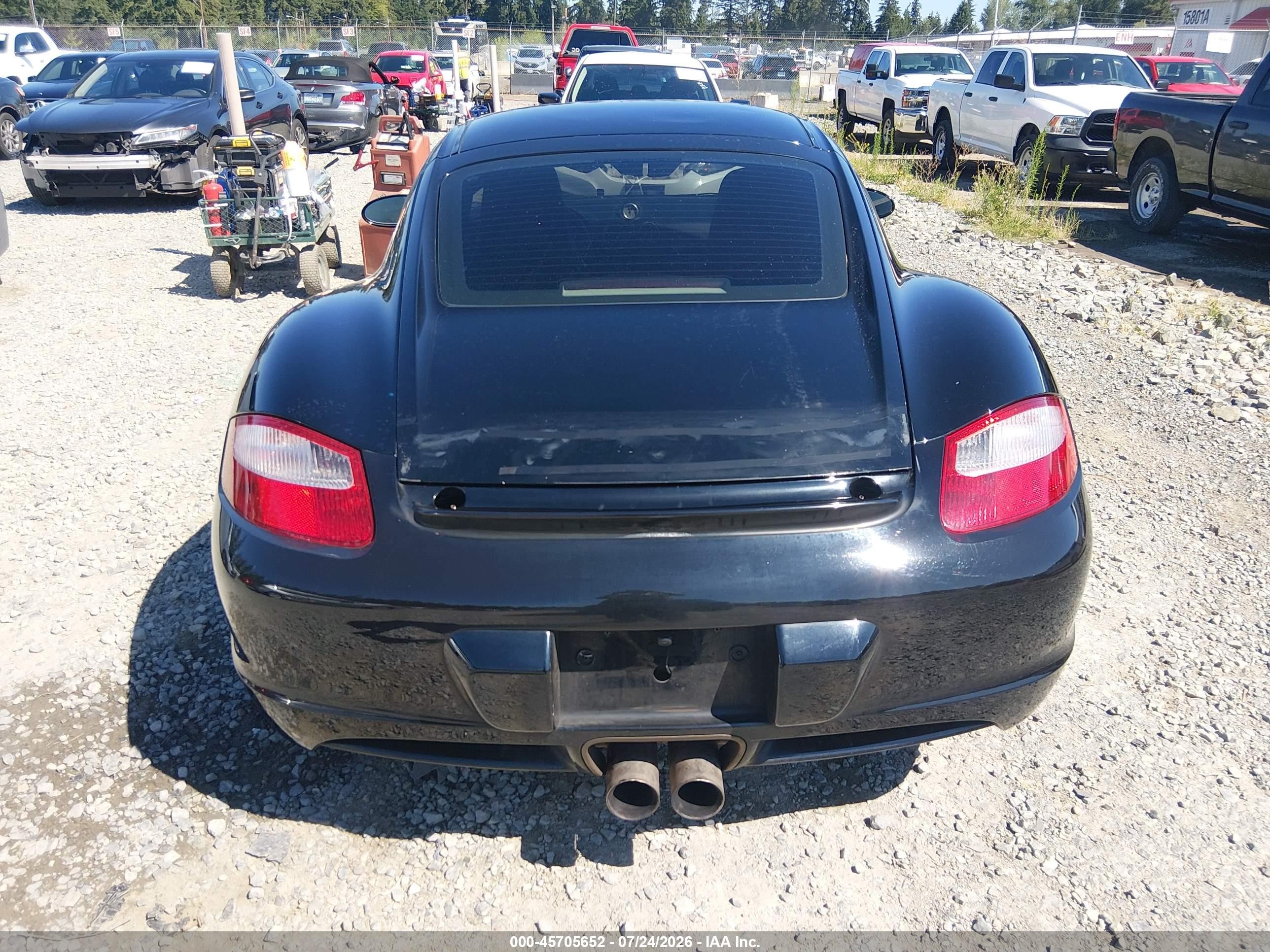 2006 Porsche Cayman S   Black vin: WP0AB29876U782317