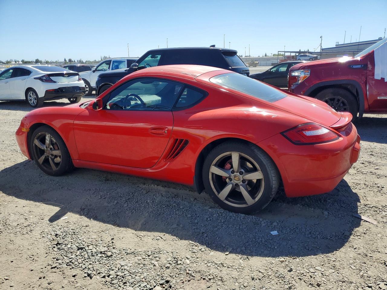 2007 Porsche Cayman S Red vin: WP0AB29877U781671