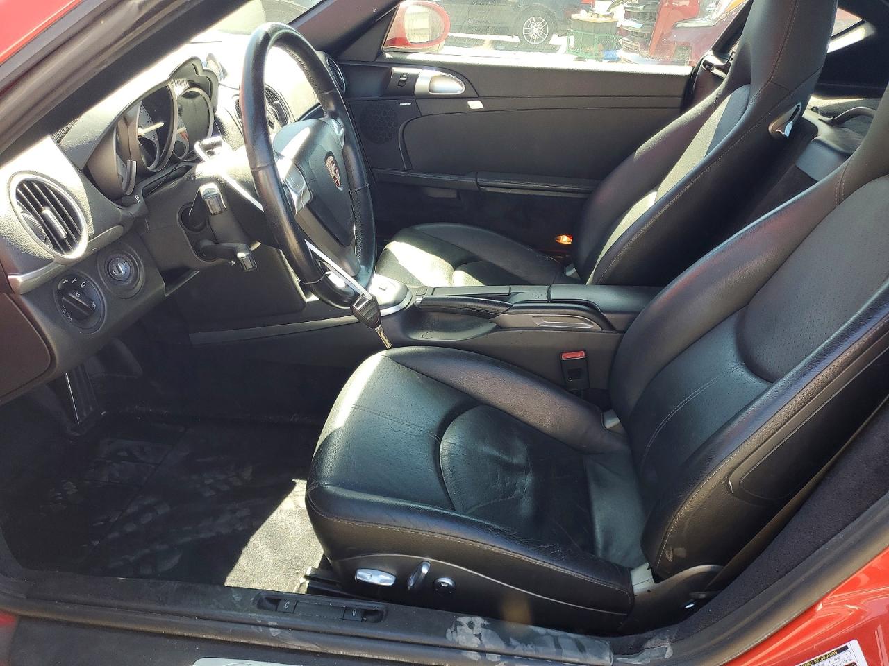 2007 Porsche Cayman S Red vin: WP0AB29877U781671